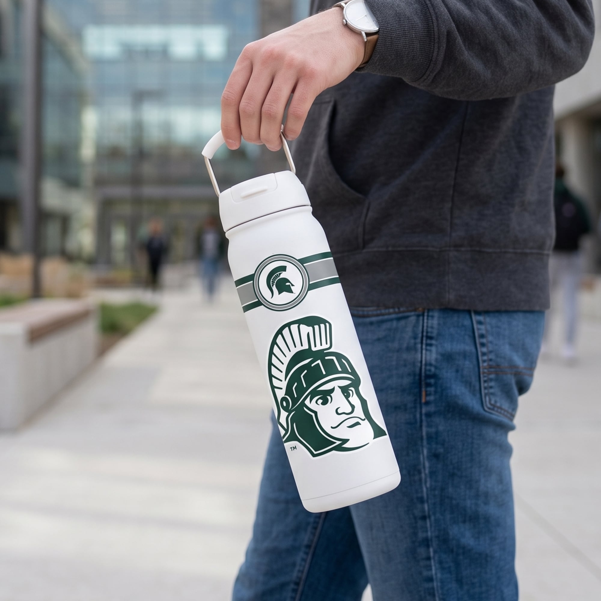 Michigan State Spartans 24oz. Triple Option Bottle