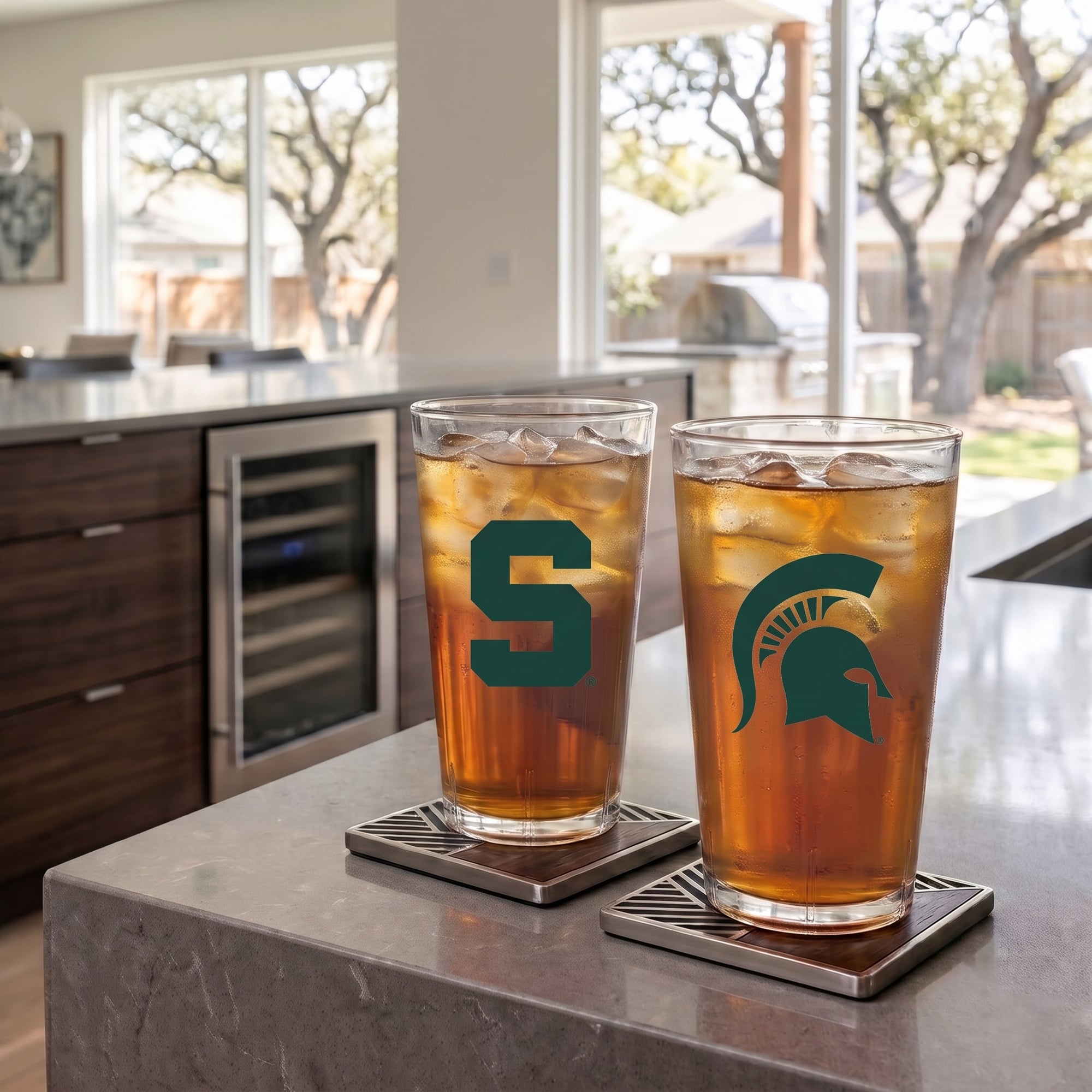 Ensemble de deux gobelets isothermes Michigan State Spartans de 710 ml (24 oz) en Tritan