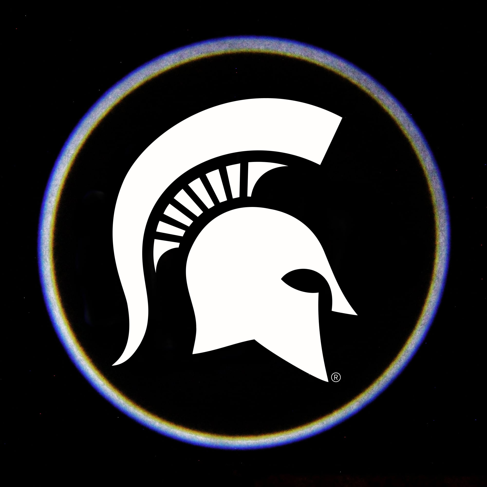 Lumière de portière de voiture des Spartans de l'État du Michigan