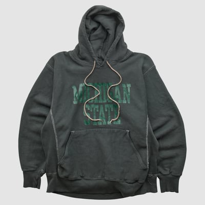 Michigan State Spartans Lee Apparel 90s Hooded Pullover Sweatshirt - Black - S by Fanatics Real Vintage