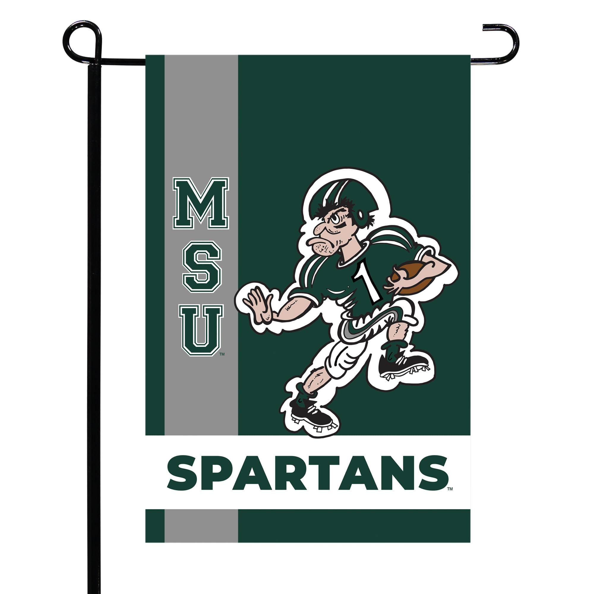 Drapeau de jardin de l'équipe des Spartans de l'État du Michigan