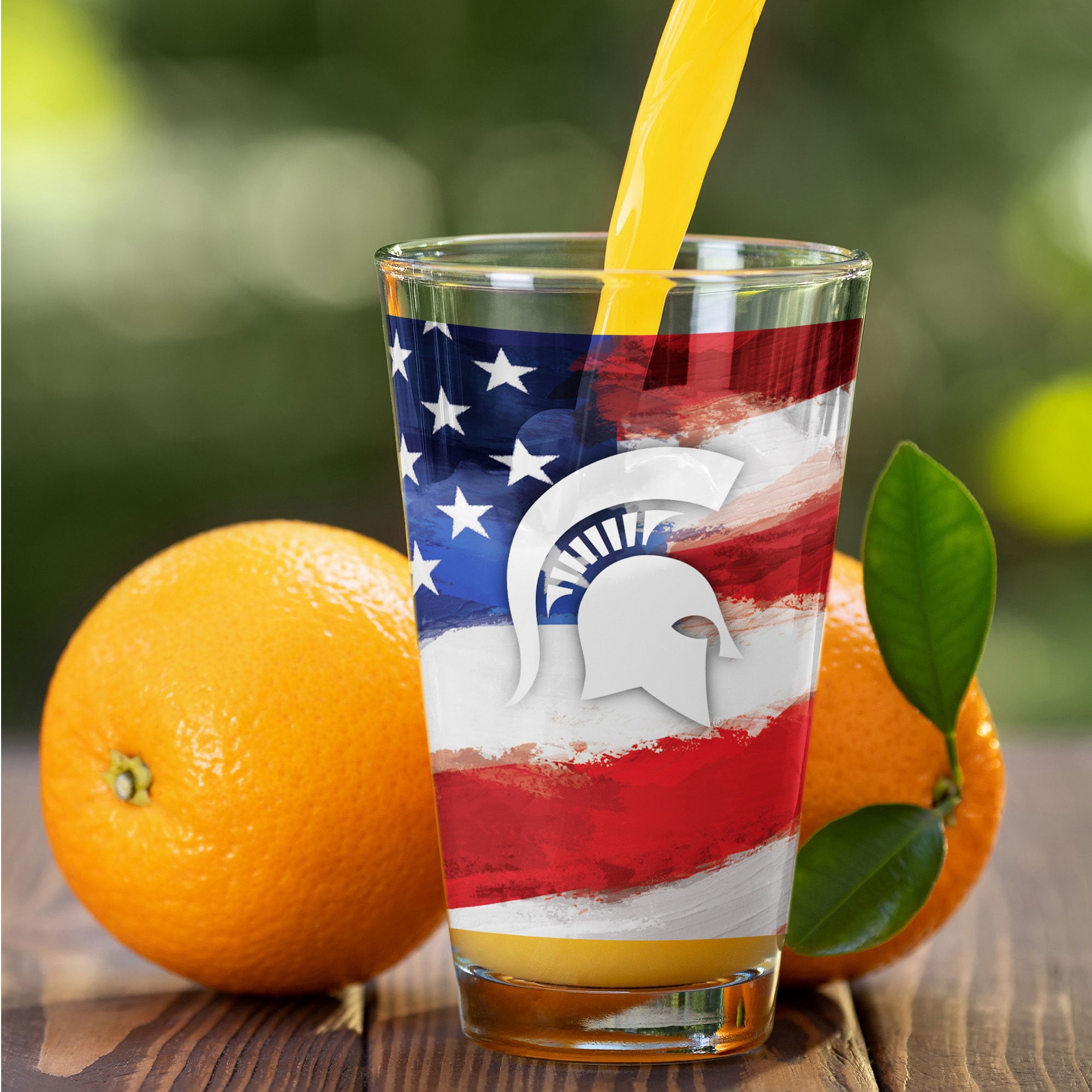Michigan State Spartans Two-Pack 16oz. Americana Pint Glass Set