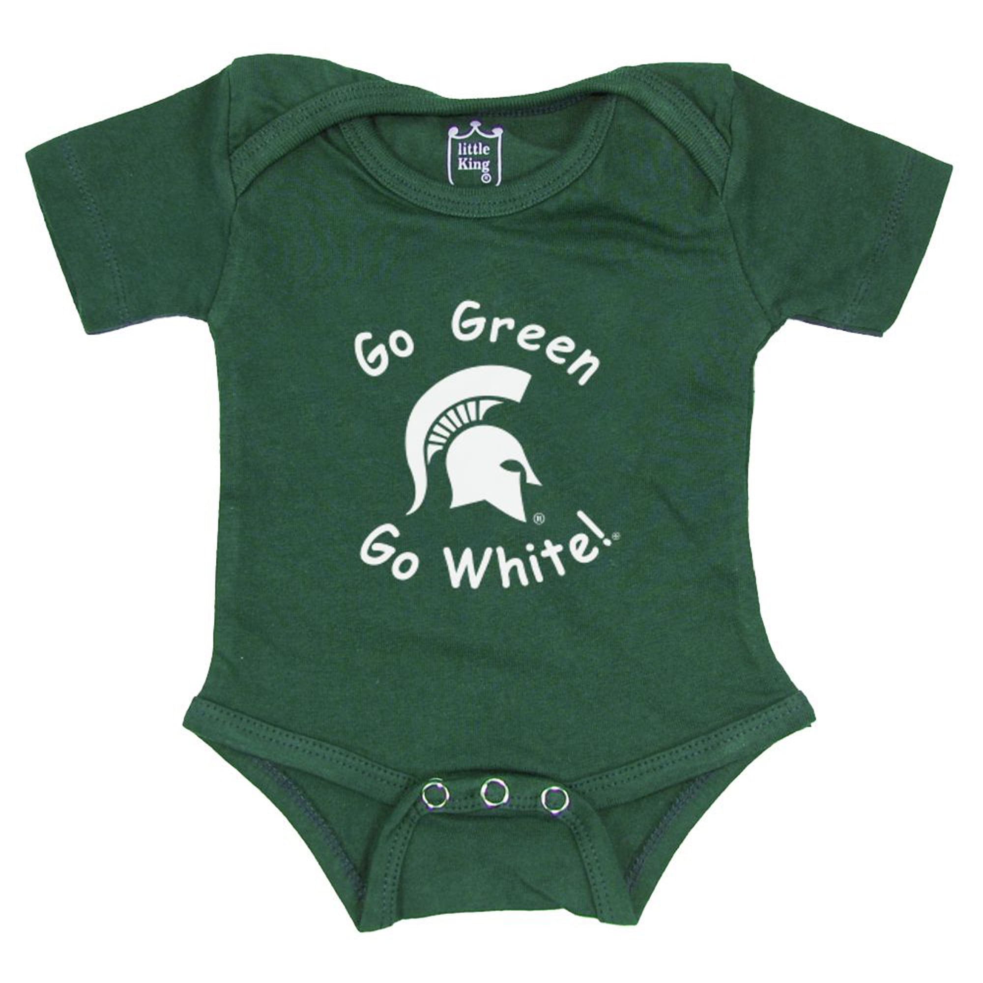 Body bébé et nourrisson Little King Green Michigan State Spartans « Start 'Em Young »