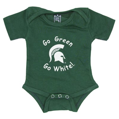 Michigan State Spartans Little King Newborn & Infant Start 'Em Young Bodysuit - Green