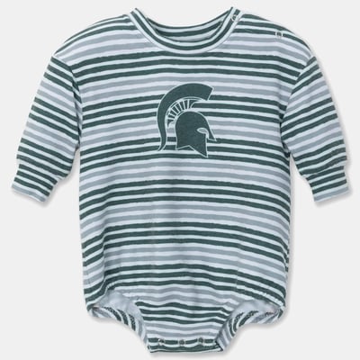 Michigan State Spartans ZooZatz Newborn & Infant Cozy Fleece Bodysuit - Green