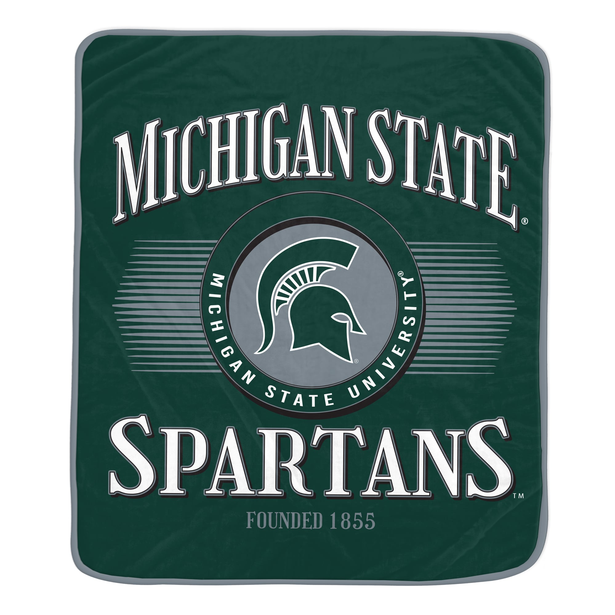 Couverture Pegasus Michigan State Spartans Spotlight Arch 60" x 70" ultra douce