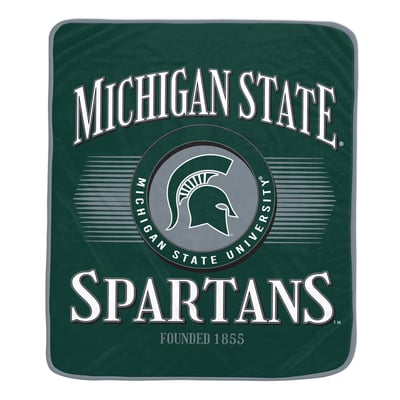 Michigan State Spartans Pegasus Spotlight Arch 60" x 70" Ultra Soft Throw Blanket