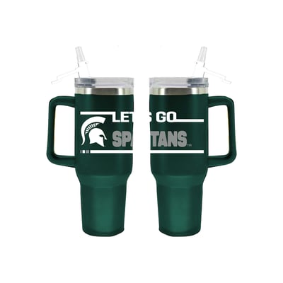 Michigan State Spartans The Memory Company 40oz. Stainless Steel Team Color Tumbler with Flip Straw