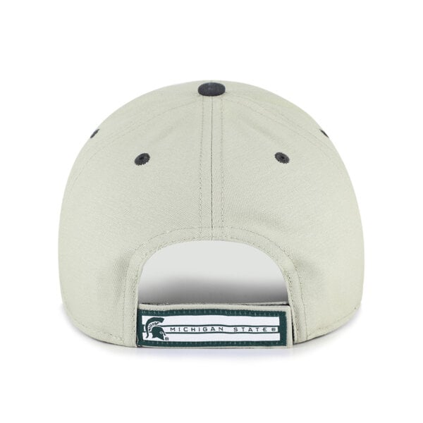 Casquette unisexe ajustable '47 grise/noire Michigan State Spartans, inscription demi-bloc MVP