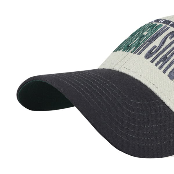 Casquette unisexe ajustable '47 grise/noire Michigan State Spartans, inscription demi-bloc MVP