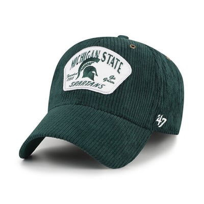 Michigan State Spartans '47 Unisex Accordia Corduroy MVP Adjustable Hat - Green