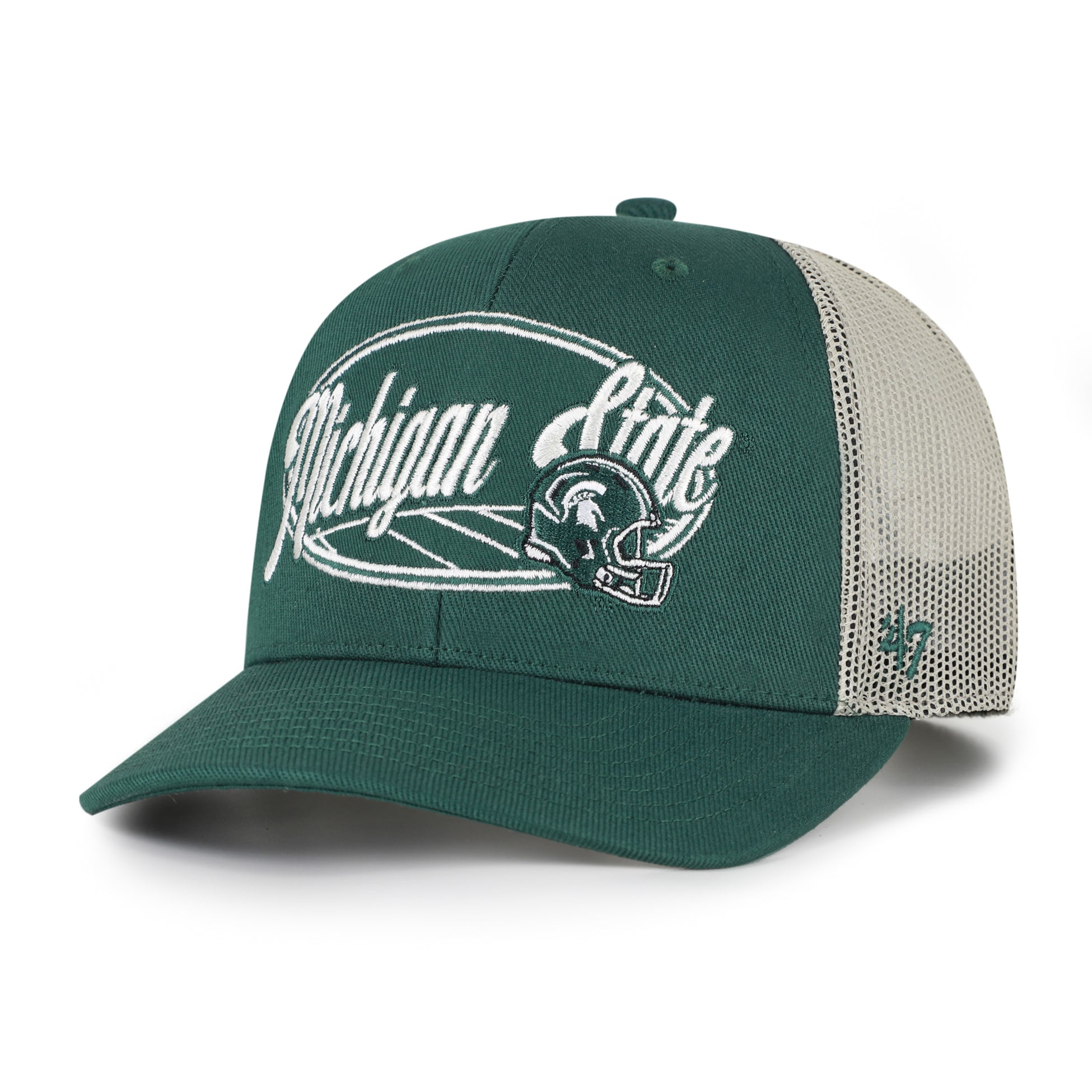 Casquette trucker unisexe verte '47 Michigan State Spartans Enfield ajustable