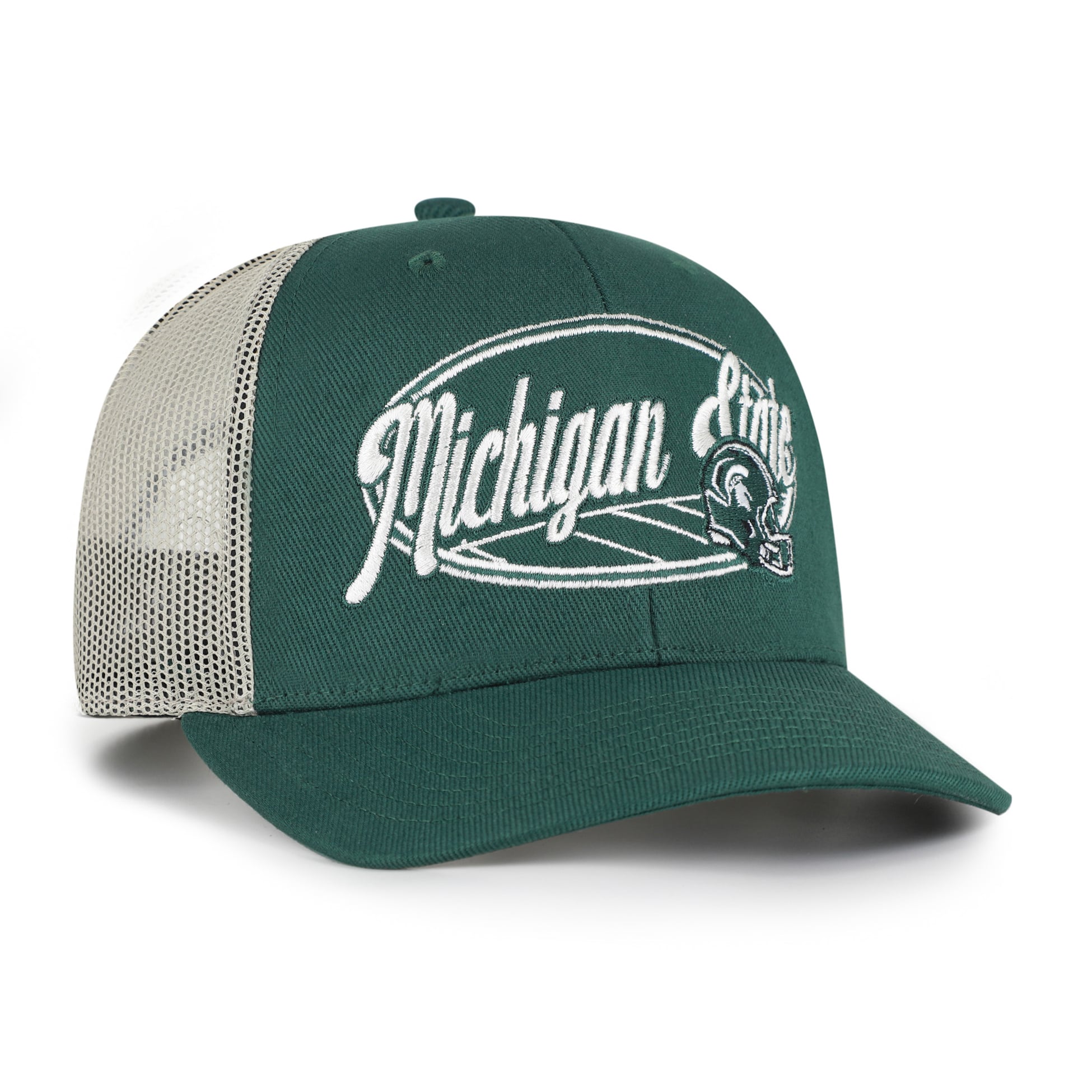 Casquette trucker unisexe verte '47 Michigan State Spartans Enfield ajustable