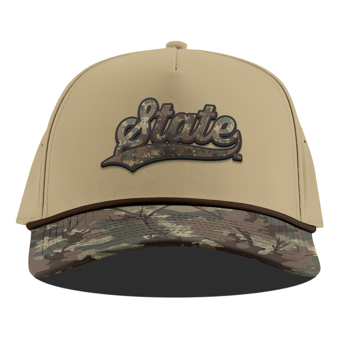 Casquette unisexe ajustable Bills Tan Michigan State Spartans Timber Camo