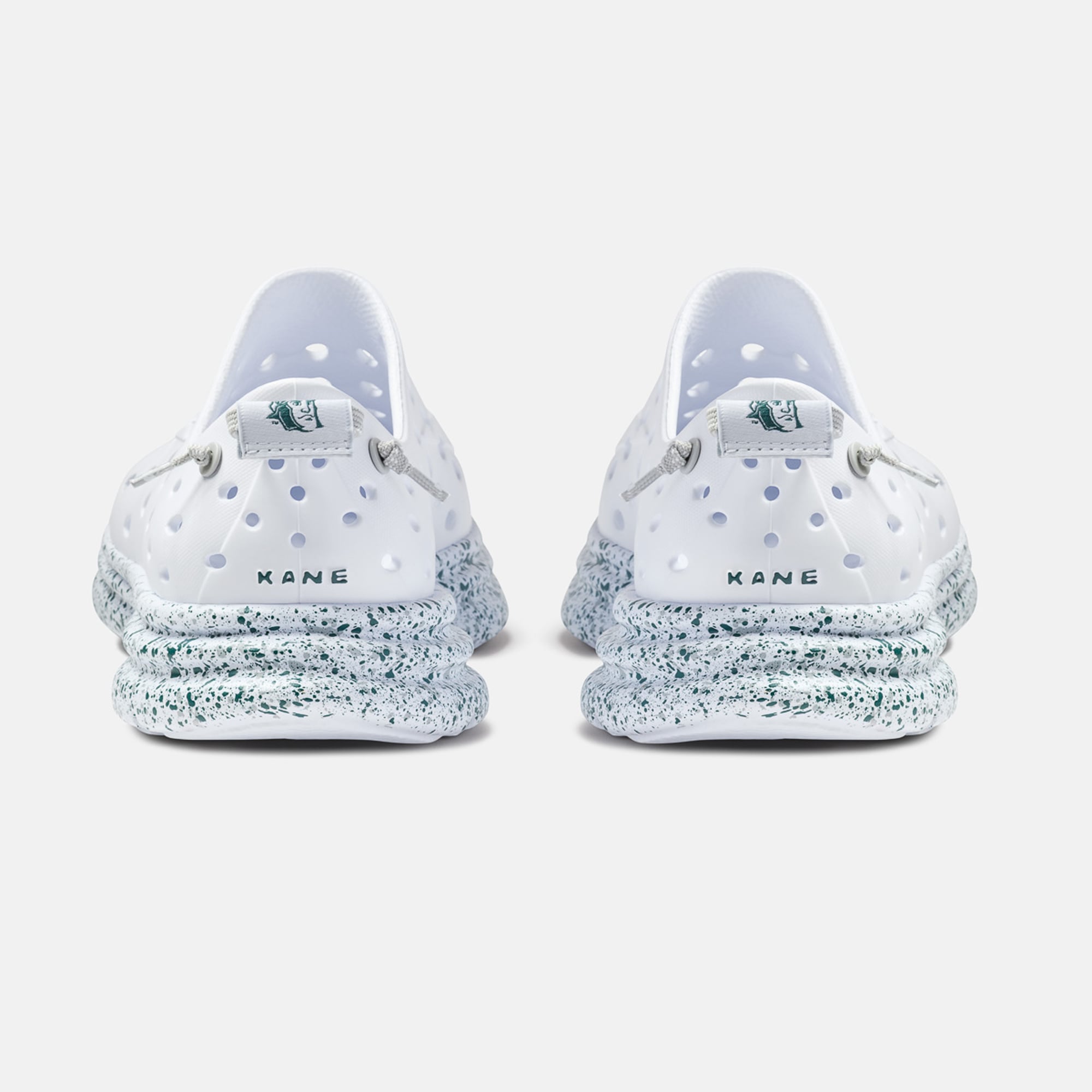 Chaussures unisexes Kane Footwear blanches à pois Michigan State Spartans