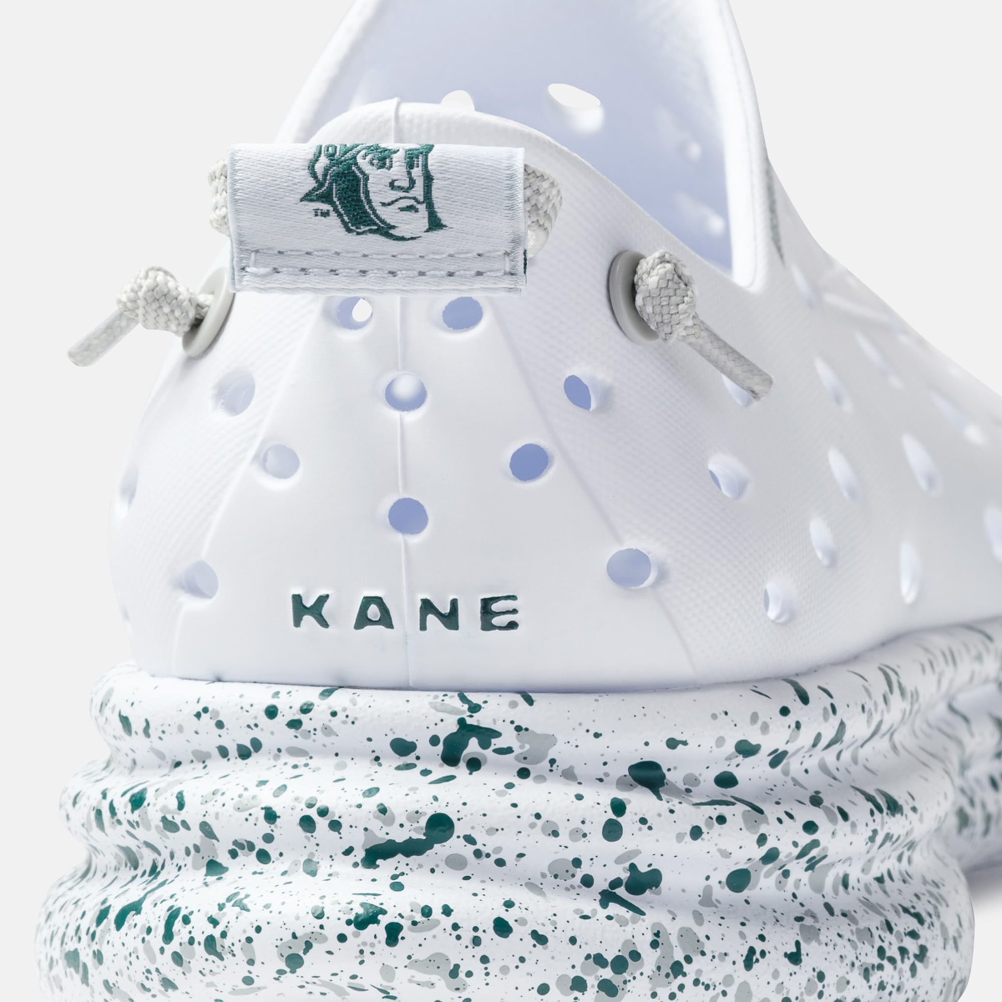 Chaussures unisexes Kane Footwear blanches à pois Michigan State Spartans