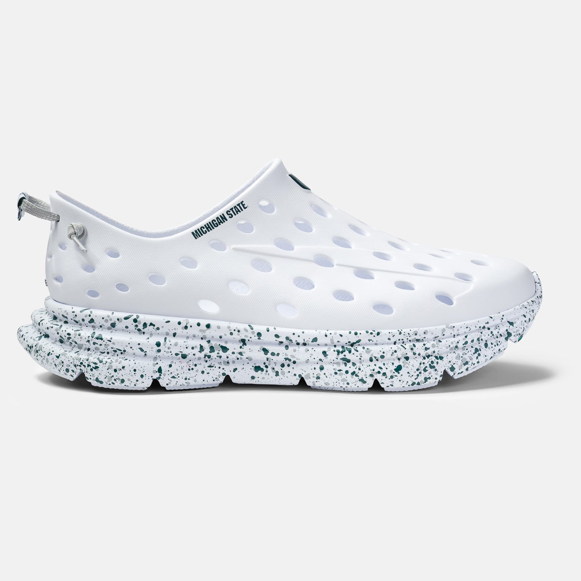 Chaussures unisexes Kane Footwear blanches à pois Michigan State Spartans