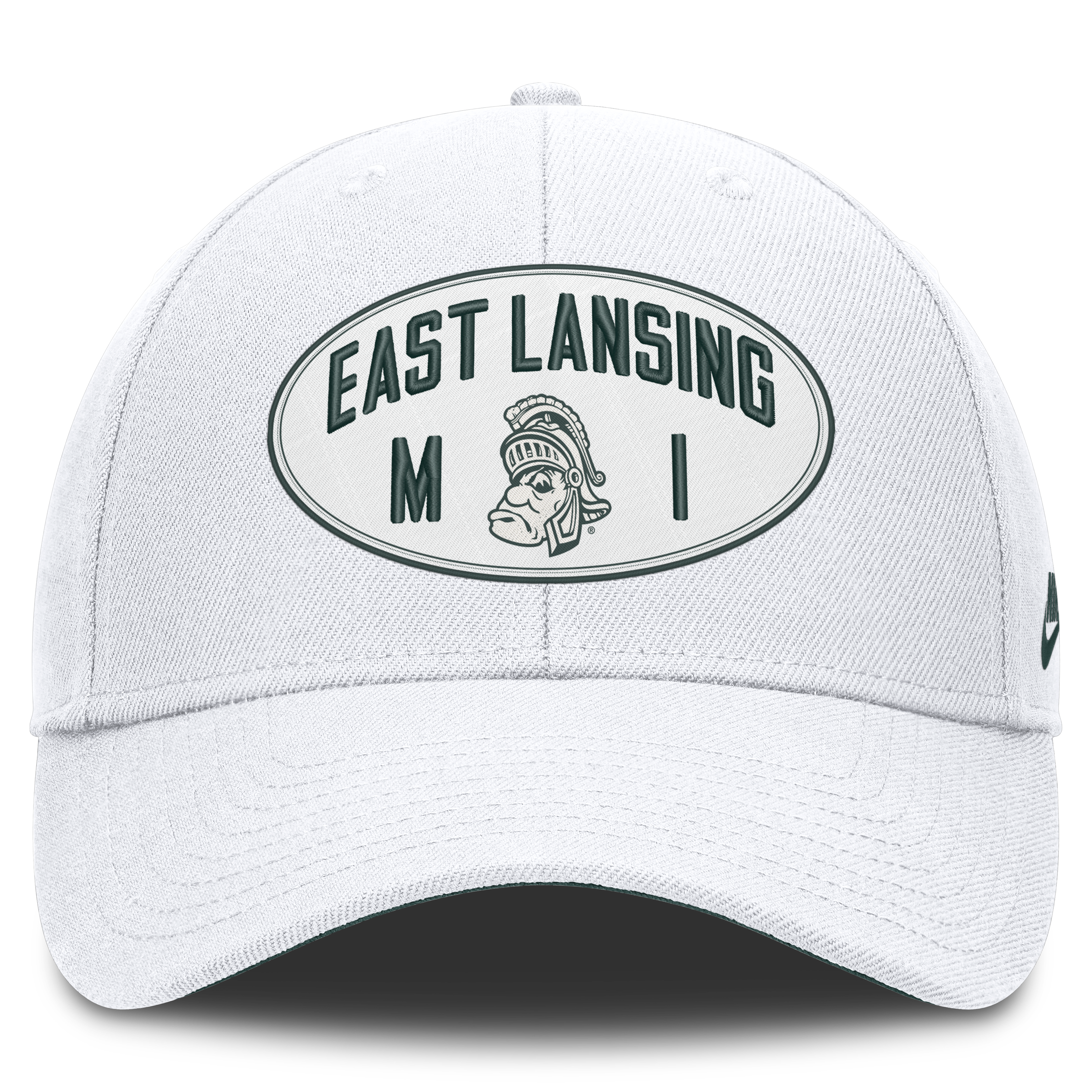 Casquette unisexe Nike Off White Michigan State Spartans Legacy Letter & Location Rise ajustable