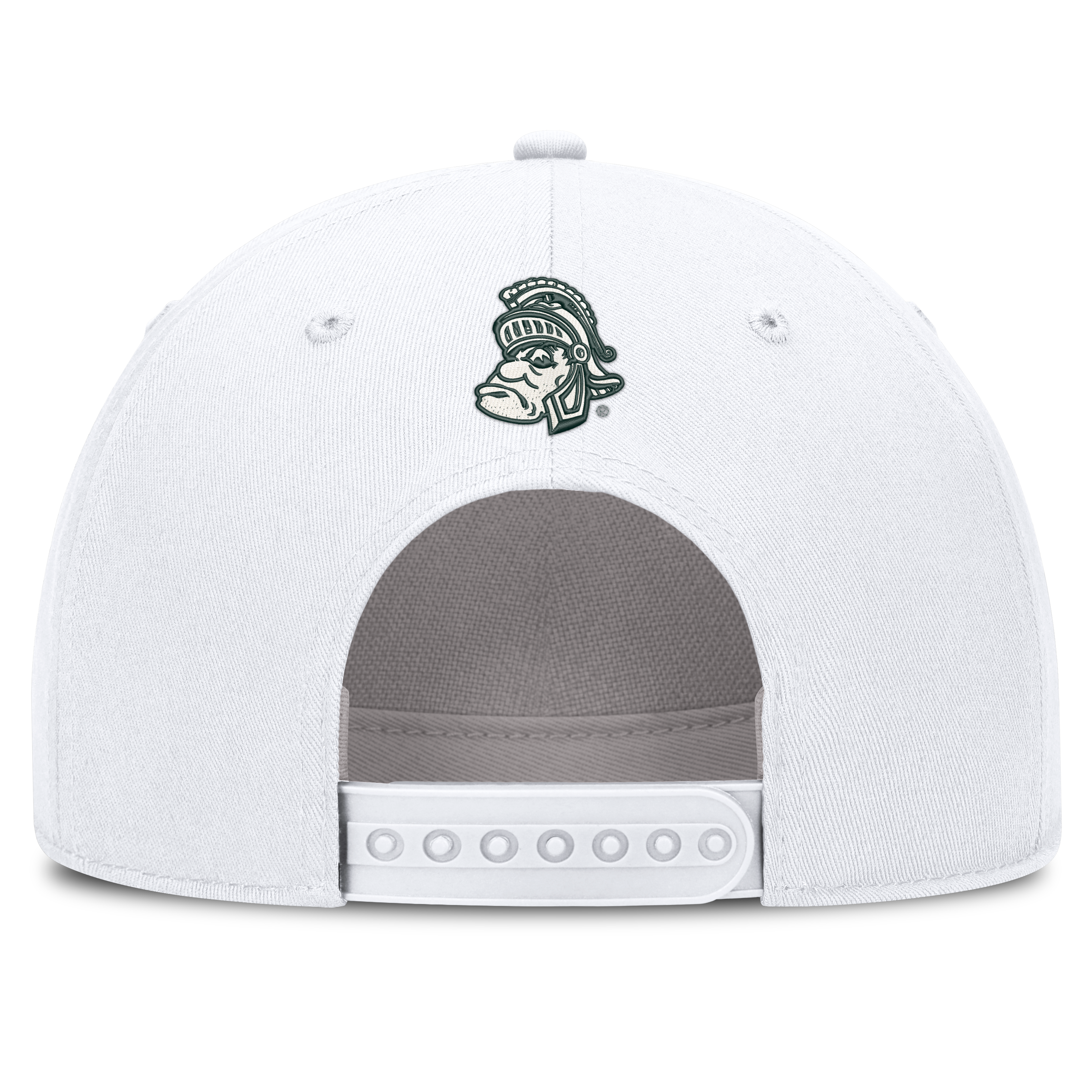 Casquette unisexe Nike blanche Michigan State Spartans à lettres ajustable