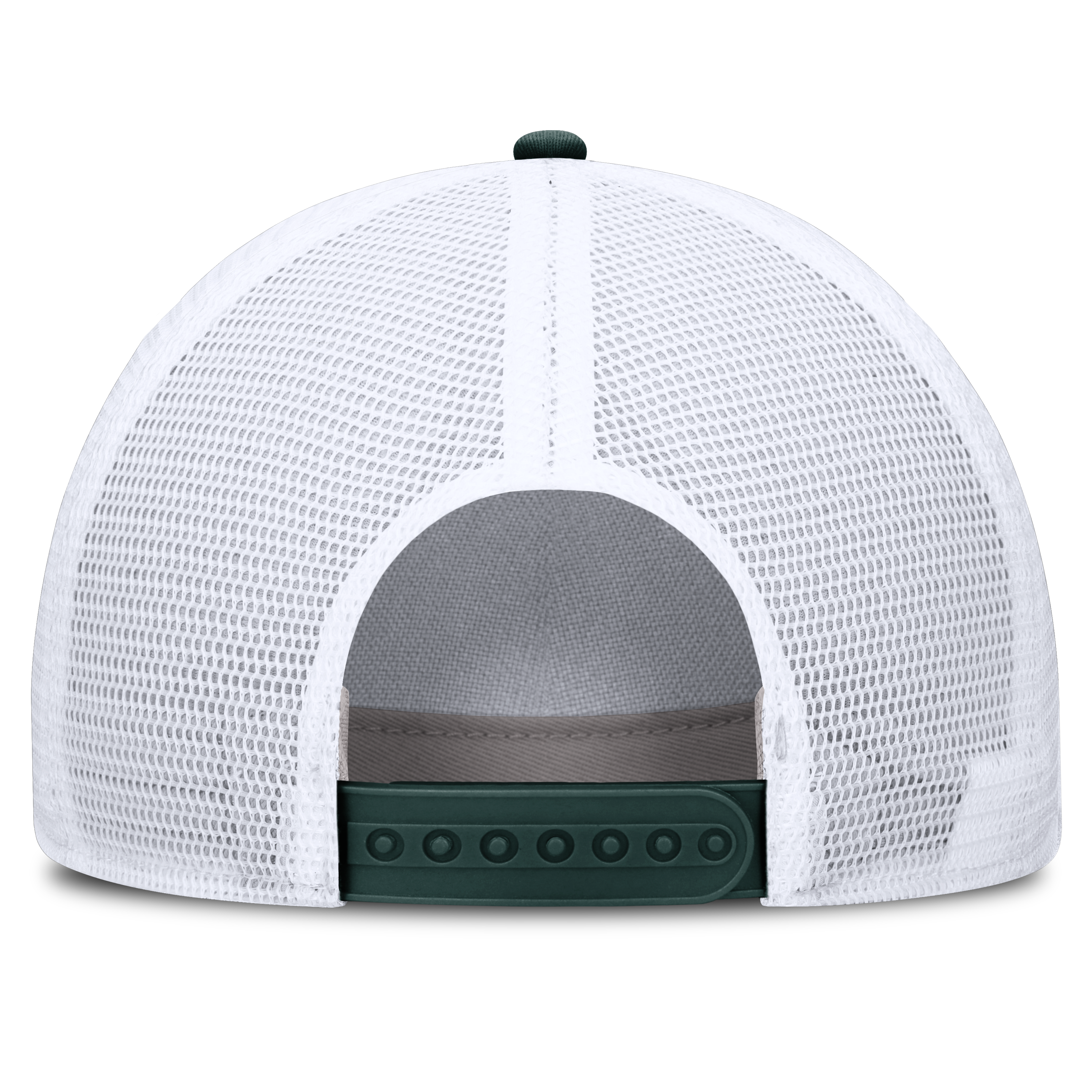 Casquette unisexe Nike blanche à cordon ajustable avec mascotte des Spartans de l'Université d'État du Michigan