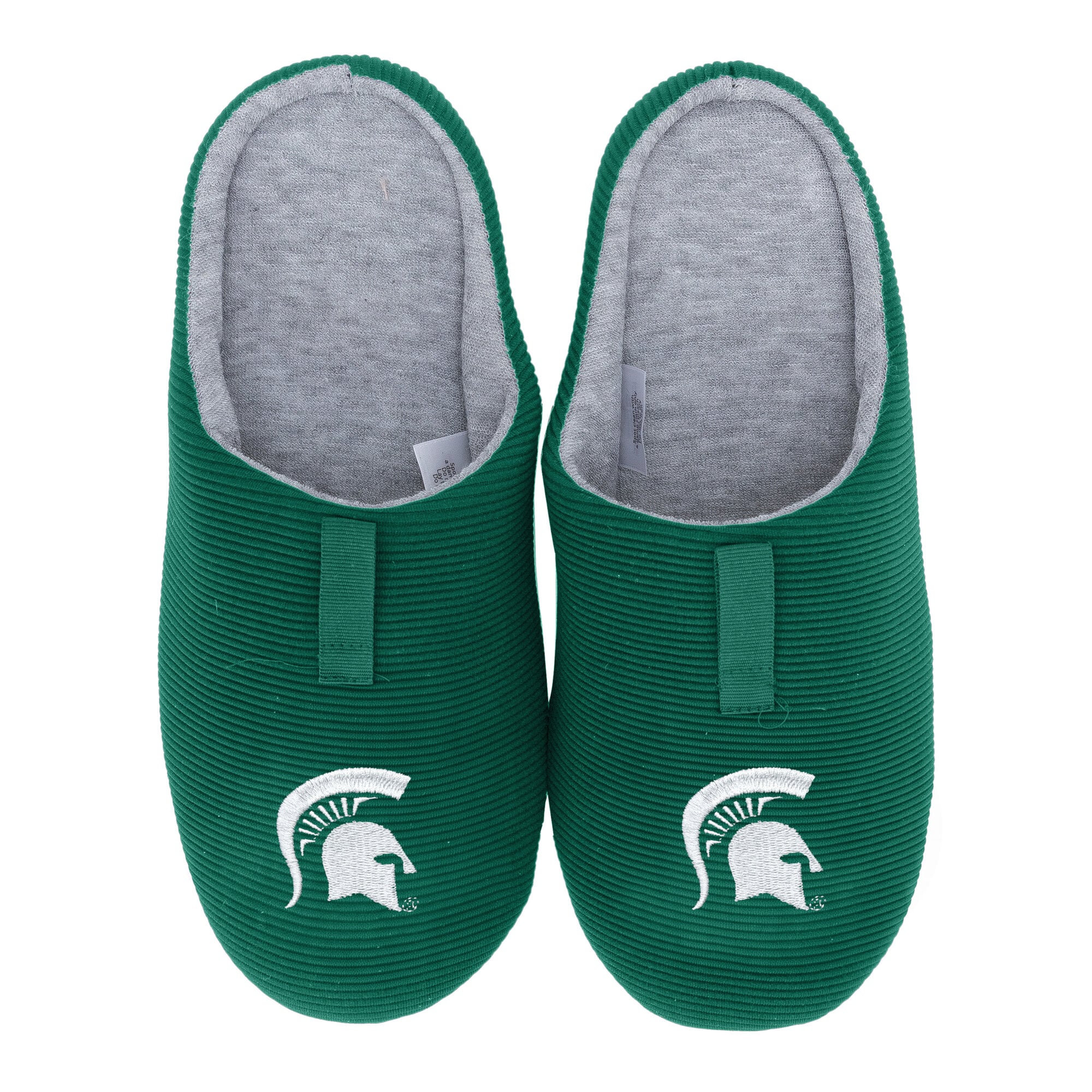 Pantoufles côtelées unisexes ZooZatz Michigan State Spartans