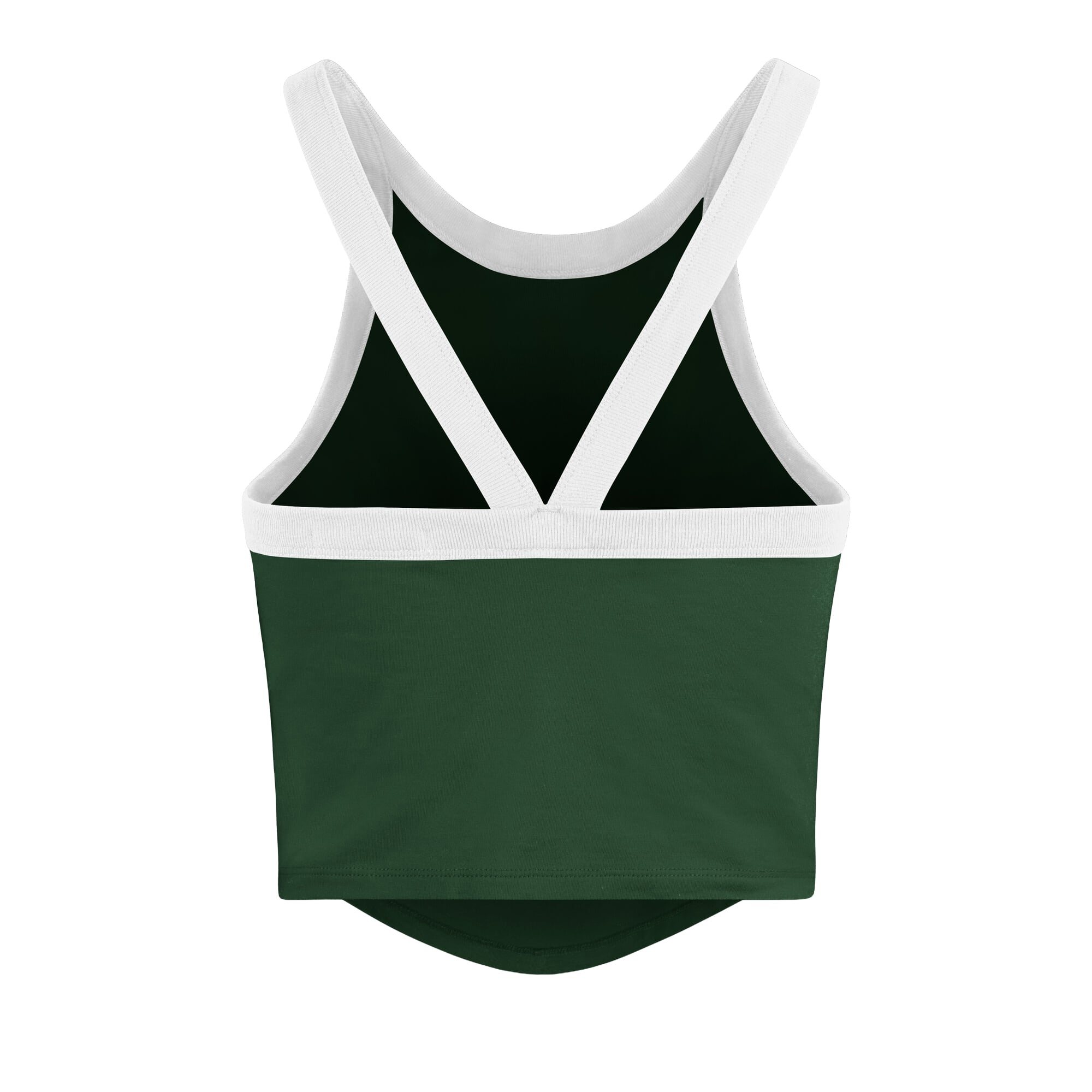 Women's '47 Green Michigan State Spartans Shimmer Shadow Sporty Tank Top