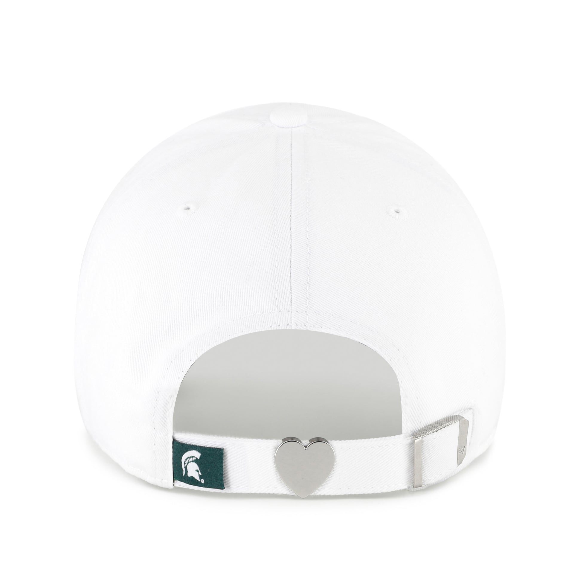 Women's '47 White Michigan State Spartans Trendy Script Clean Up Adjustable Hat