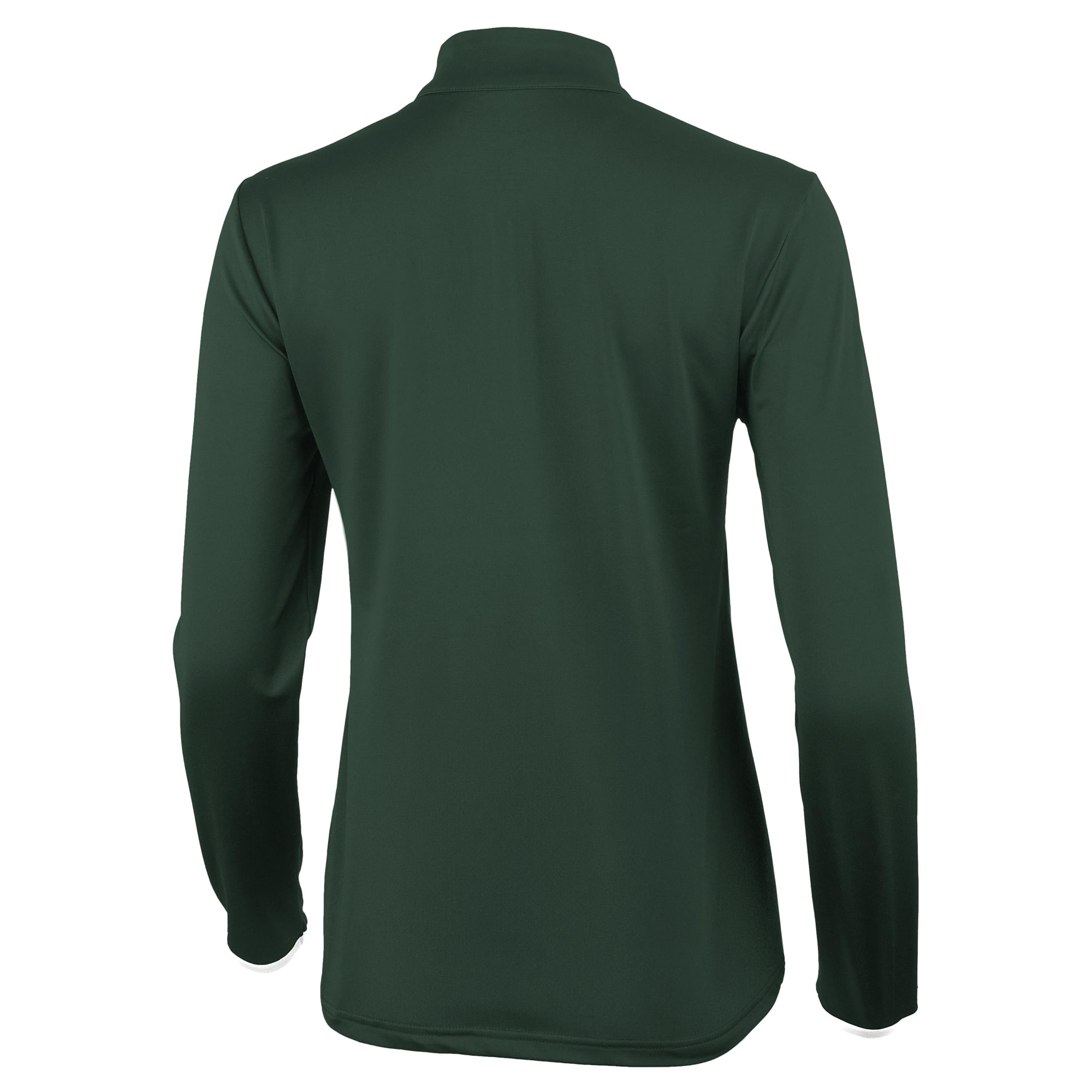 Pull à col zippé Antigua vert et blanc pour femme, Michigan State Spartans Brink