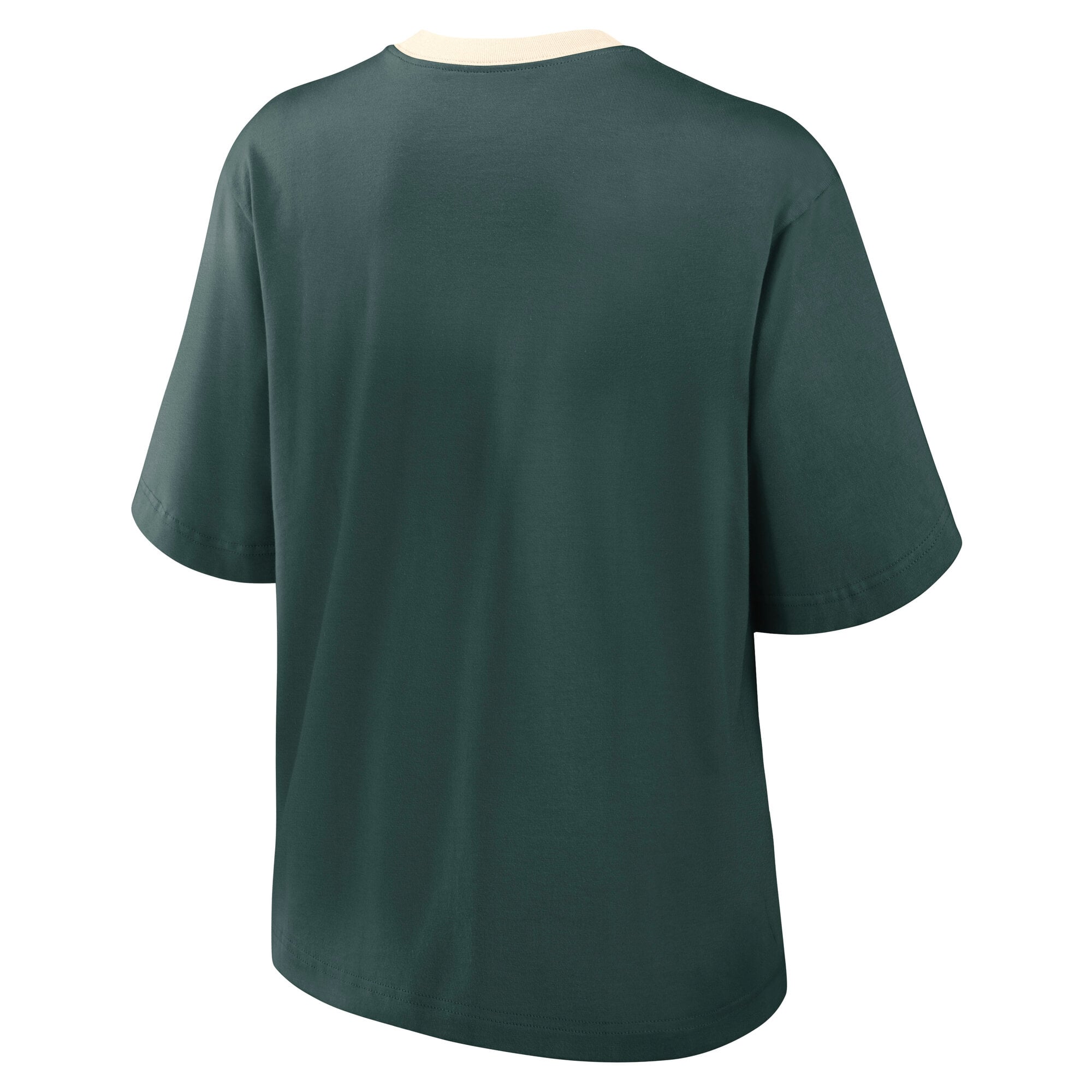 T-shirt Nike vert pour femmes, motif chanson de combat des Spartans l'Université d'État du Michigan