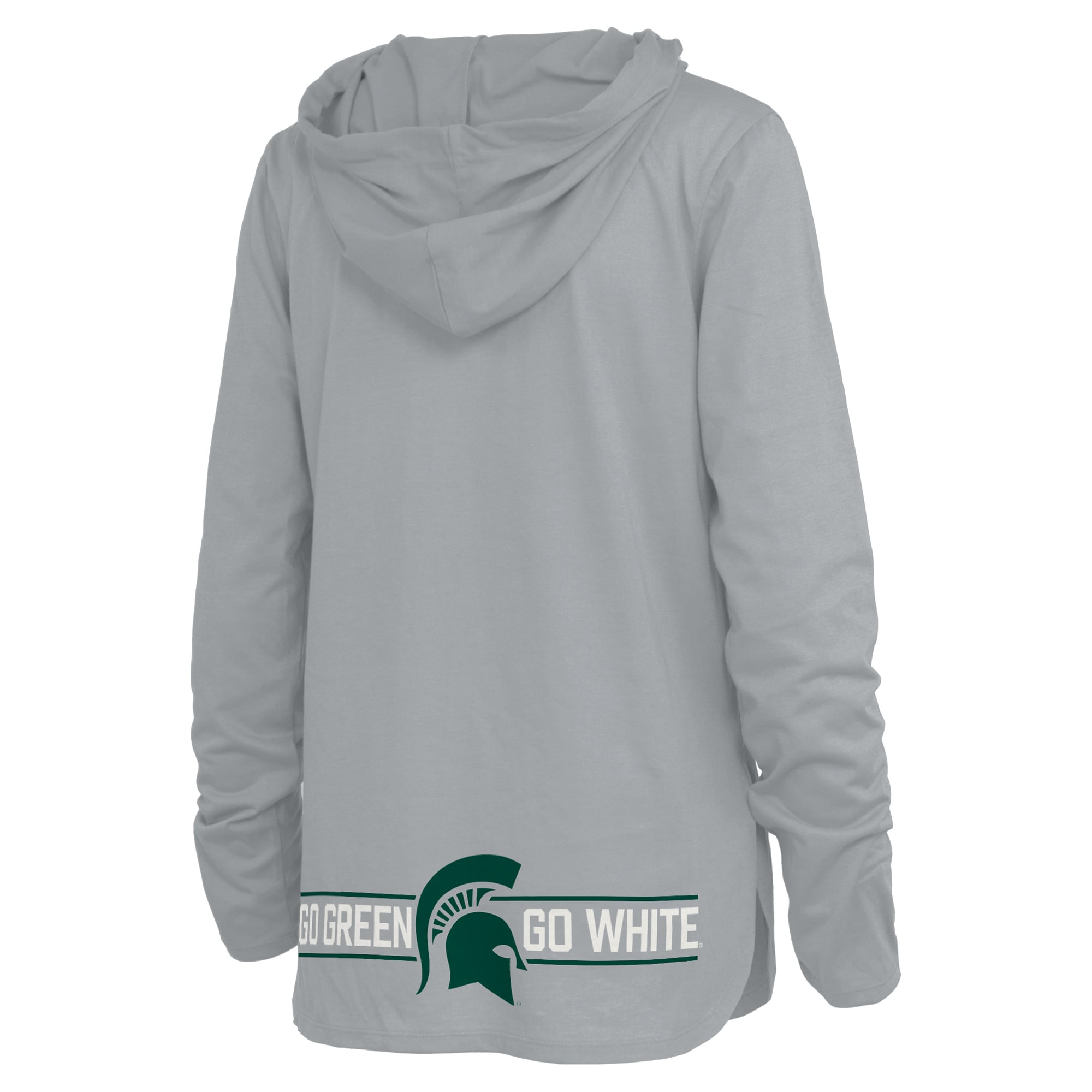T-shirt à capuche manches longues Allie des Michigan State Spartans, vert Pressbox, pour femmes