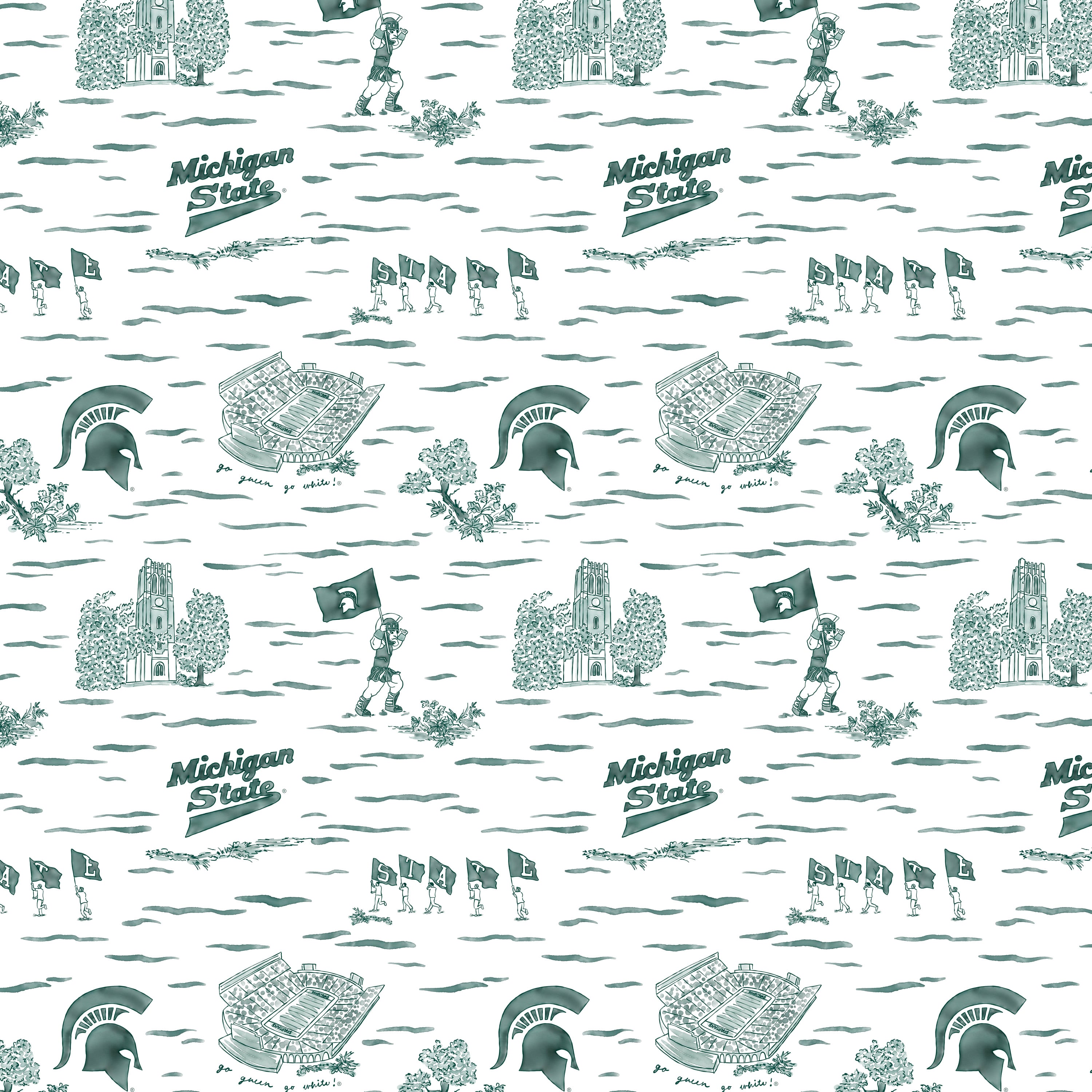 Women's Smith & Quinn White Michigan State Spartans Toile Molly Skort