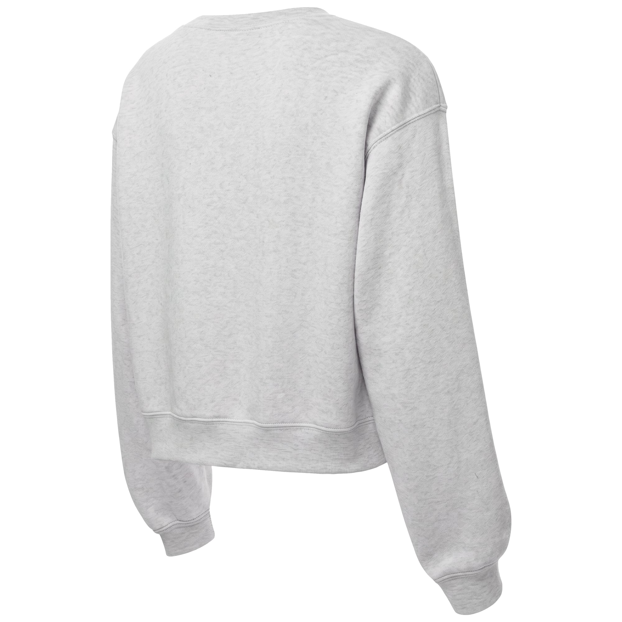 Women's ZooZatz Heather Gray Michigan State Spartans Core Chenille Cropped Sweatshirt