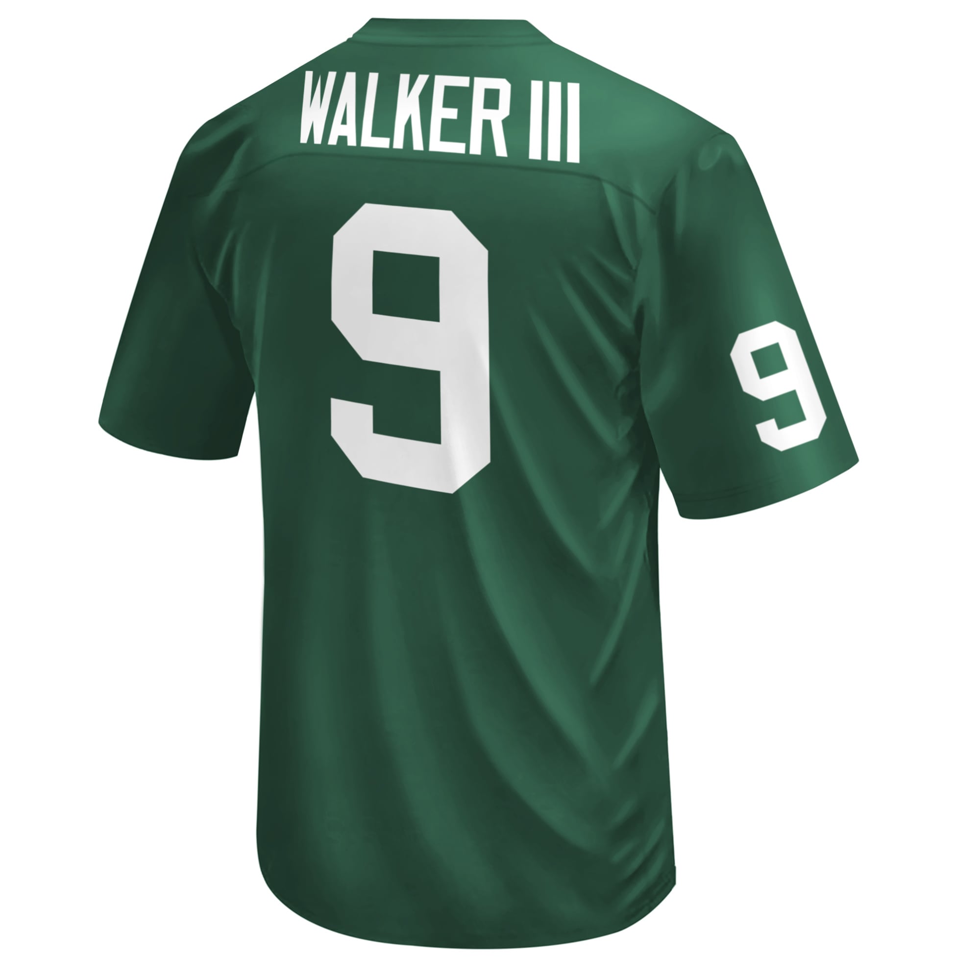 Maillot de football américain commémoratif classique imprimé Kenneth Walker III vert, marque rétro originale pour jeunes, Michigan State Spartans