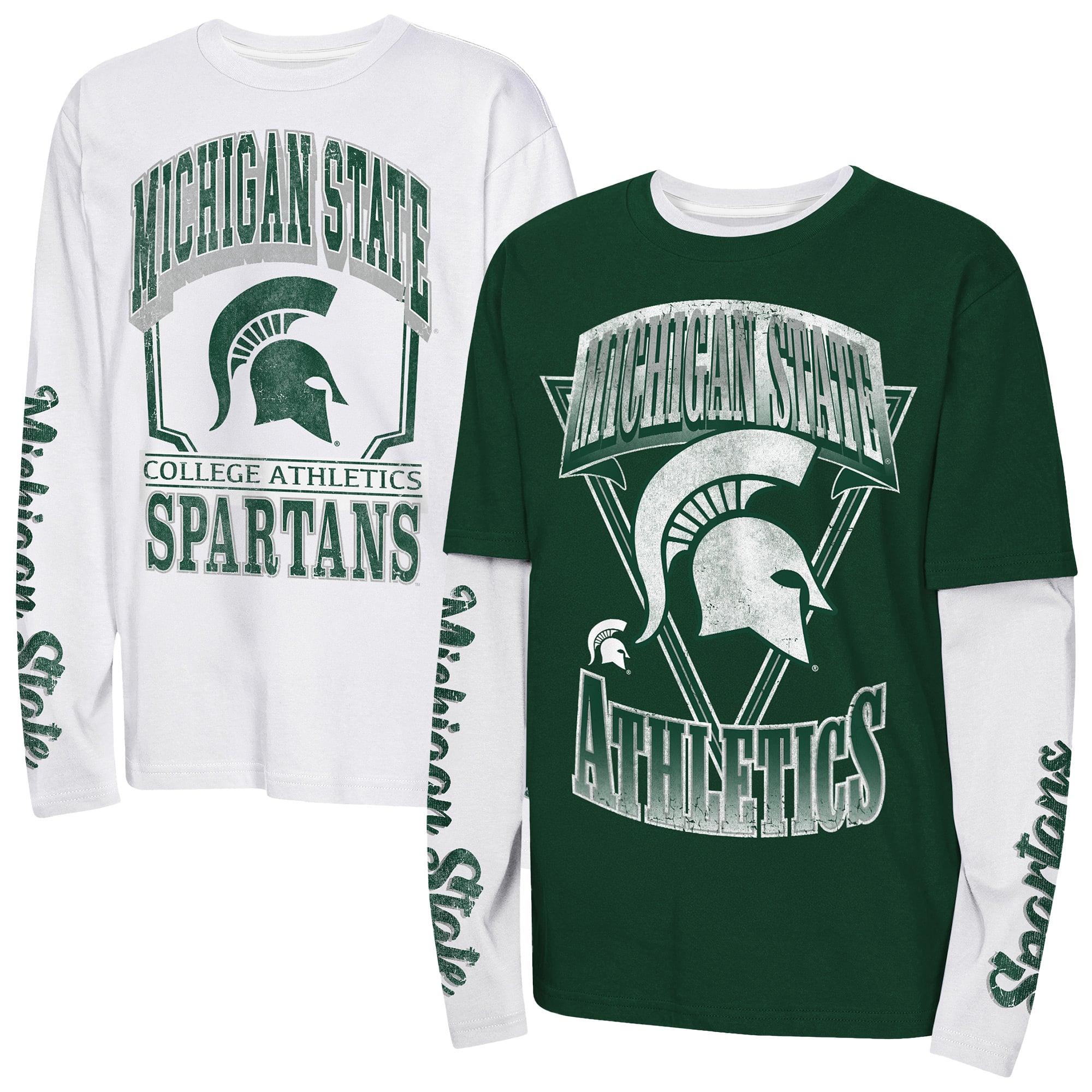Youth Outerstuff Green Michigan State Spartans Combo T-Shirt Set