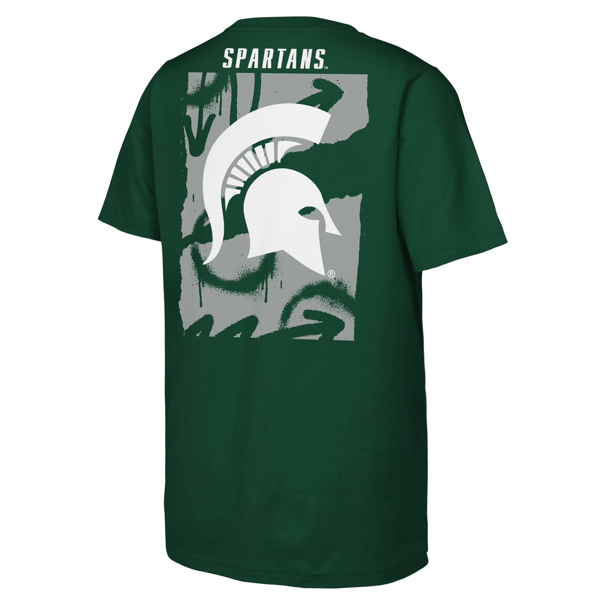 T-shirt Outerstuff vert pour jeunes, motif Spartans de l'Université d'État du Michigan.