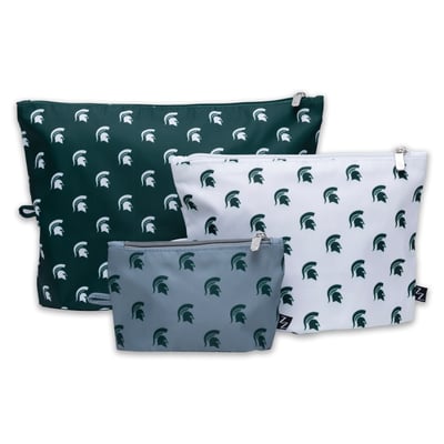 Michigan State Spartans ZooZatz 3-Pack Pouch Set