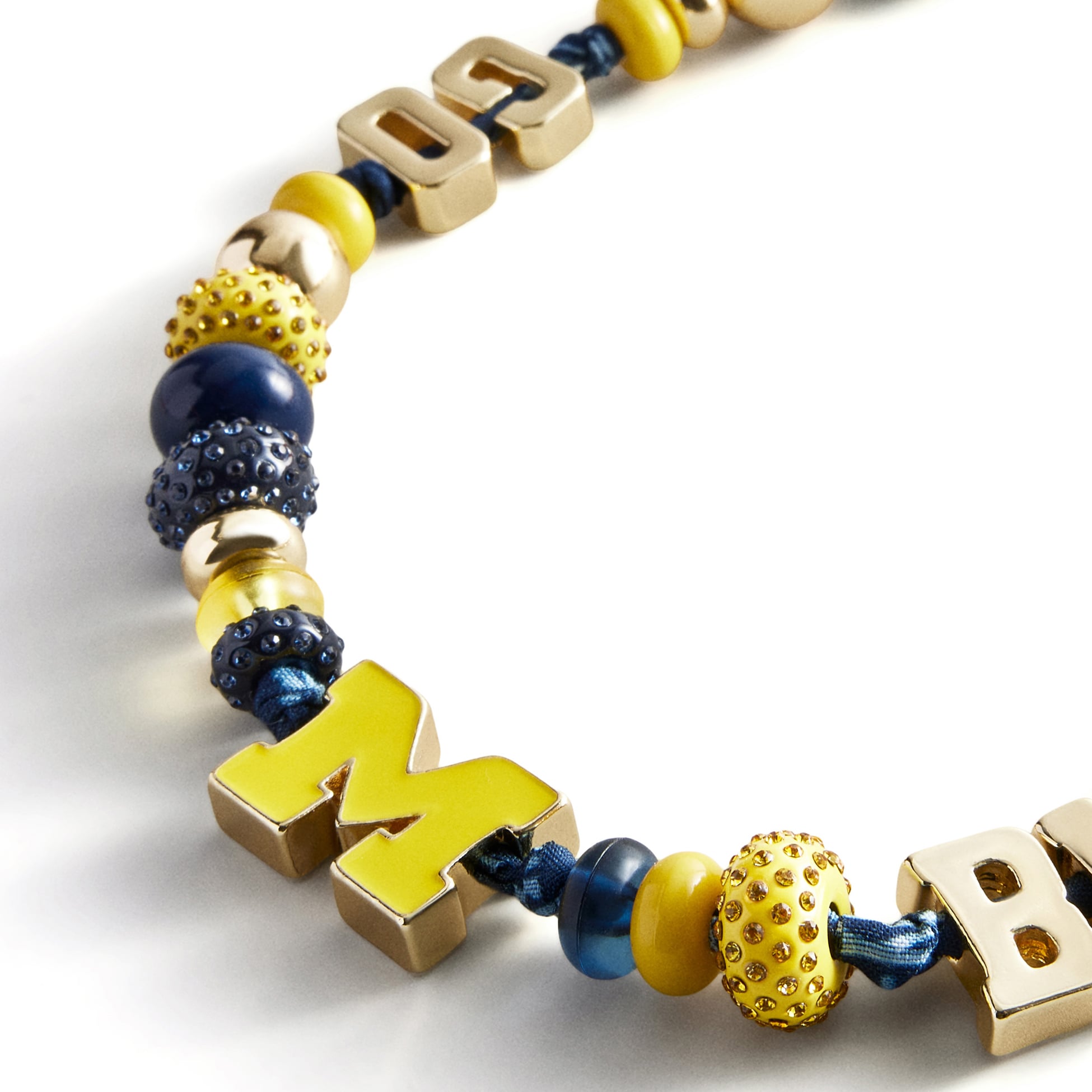 BaubleBar Michigan Wolverines Beaded Phone Strap