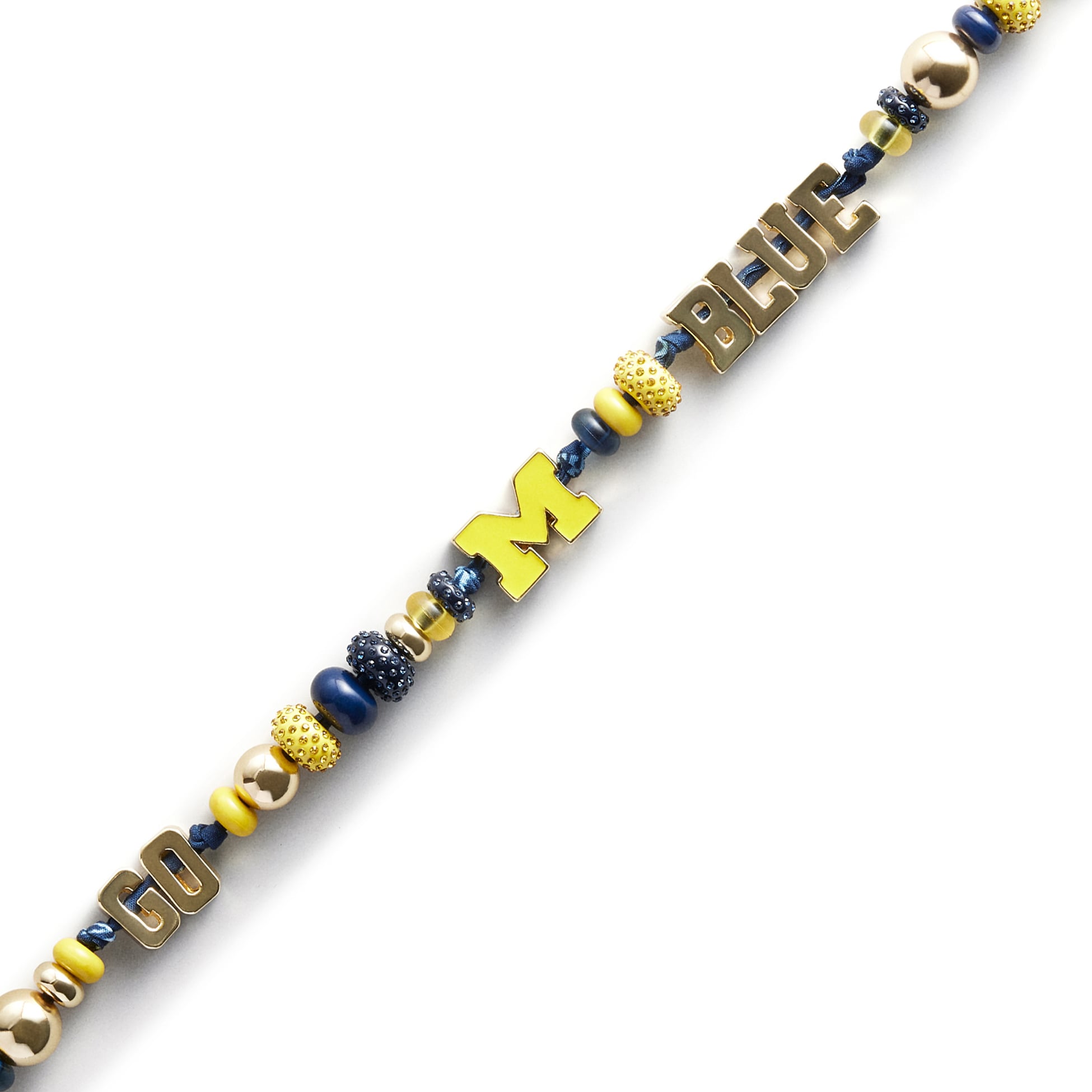 BaubleBar Michigan Wolverines Beaded Phone Strap
