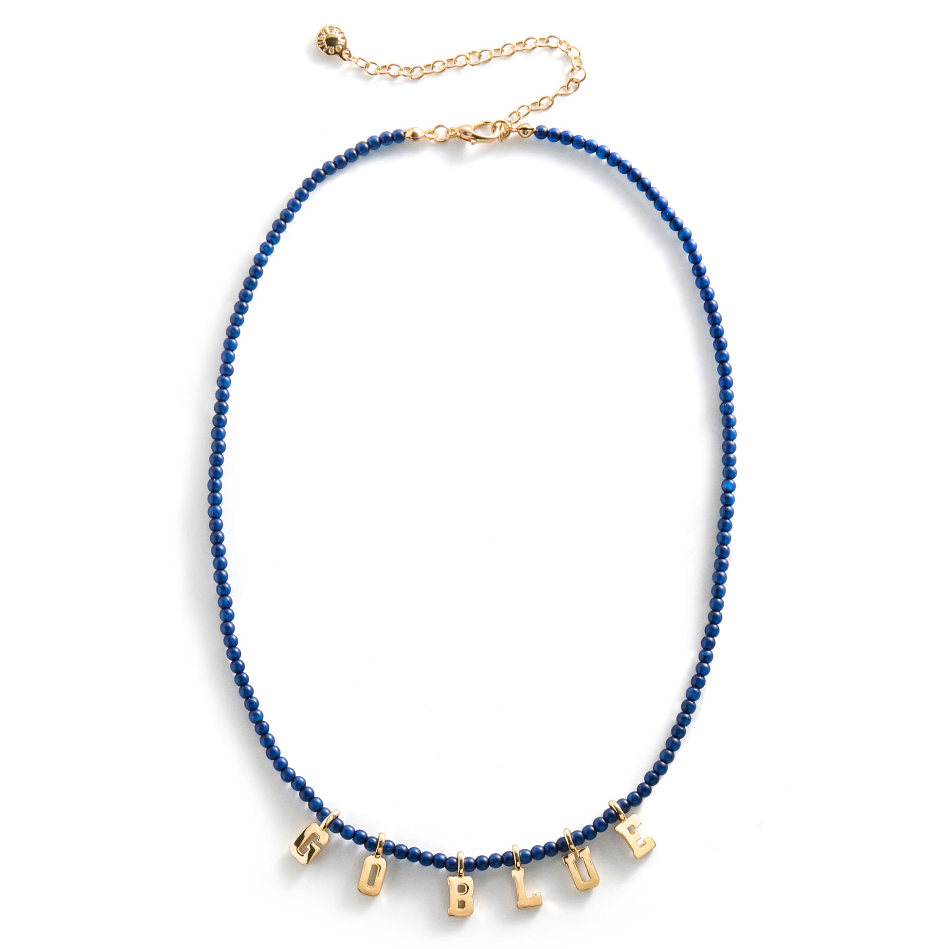 BaubleBar Michigan Wolverines Delicate Beaded Slogan Necklace
