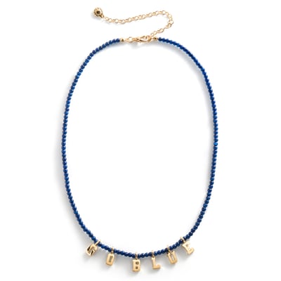 Michigan Wolverines BaubleBar Delicate Beaded Slogan Necklace