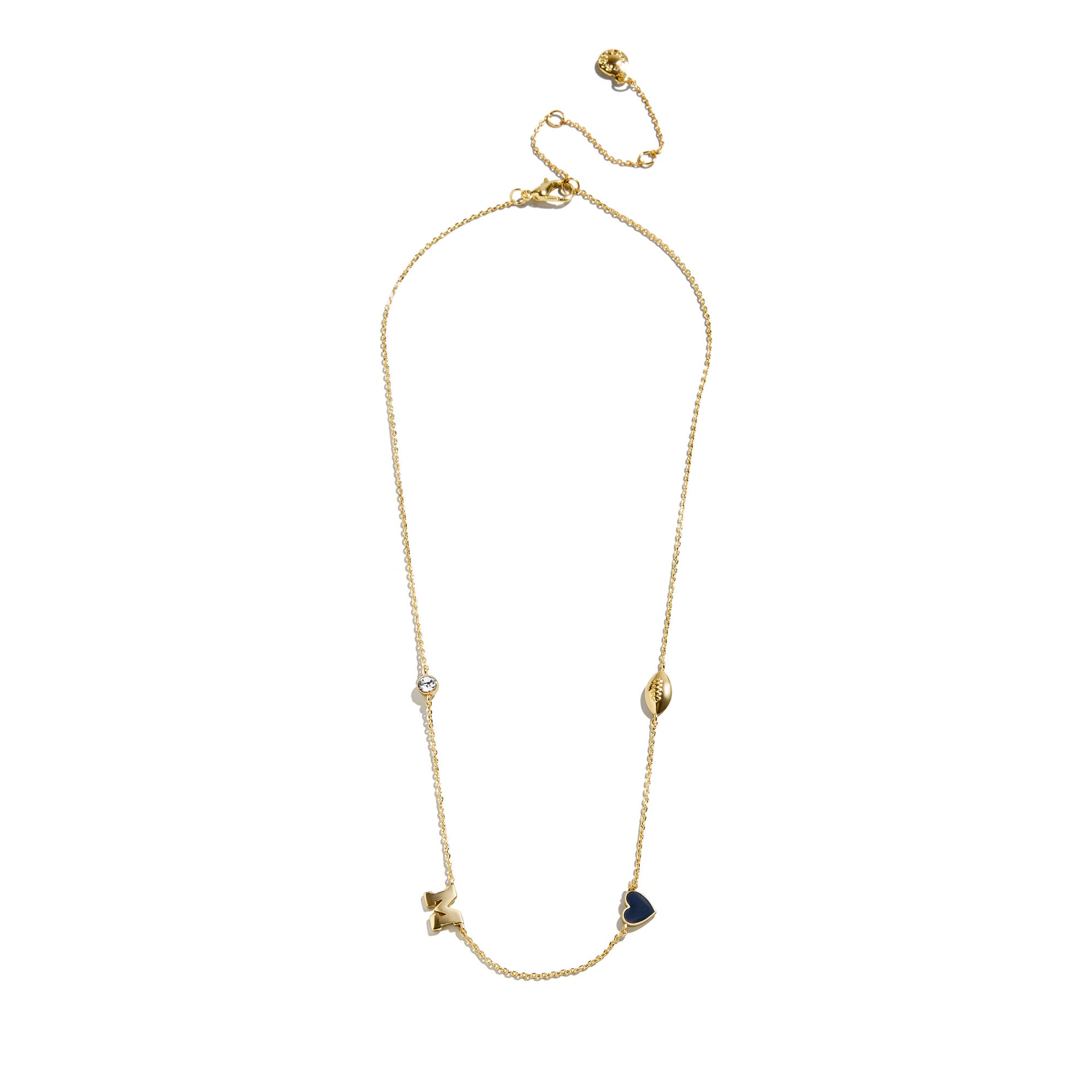 BaubleBar Michigan Wolverines Delicate Spaced Charm Necklace