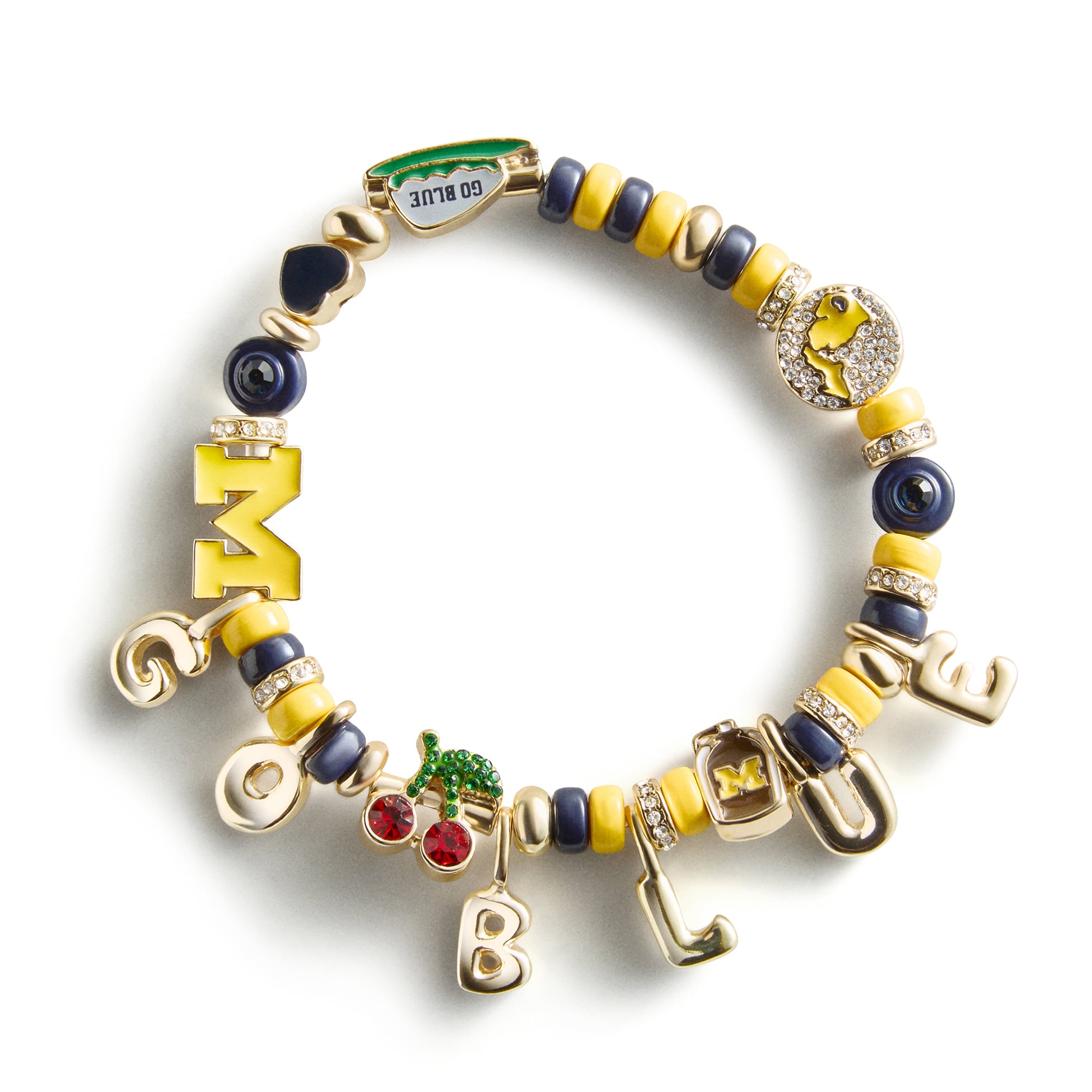 Bracelet BaubleBar à slogan motif Wolverines du Michigan