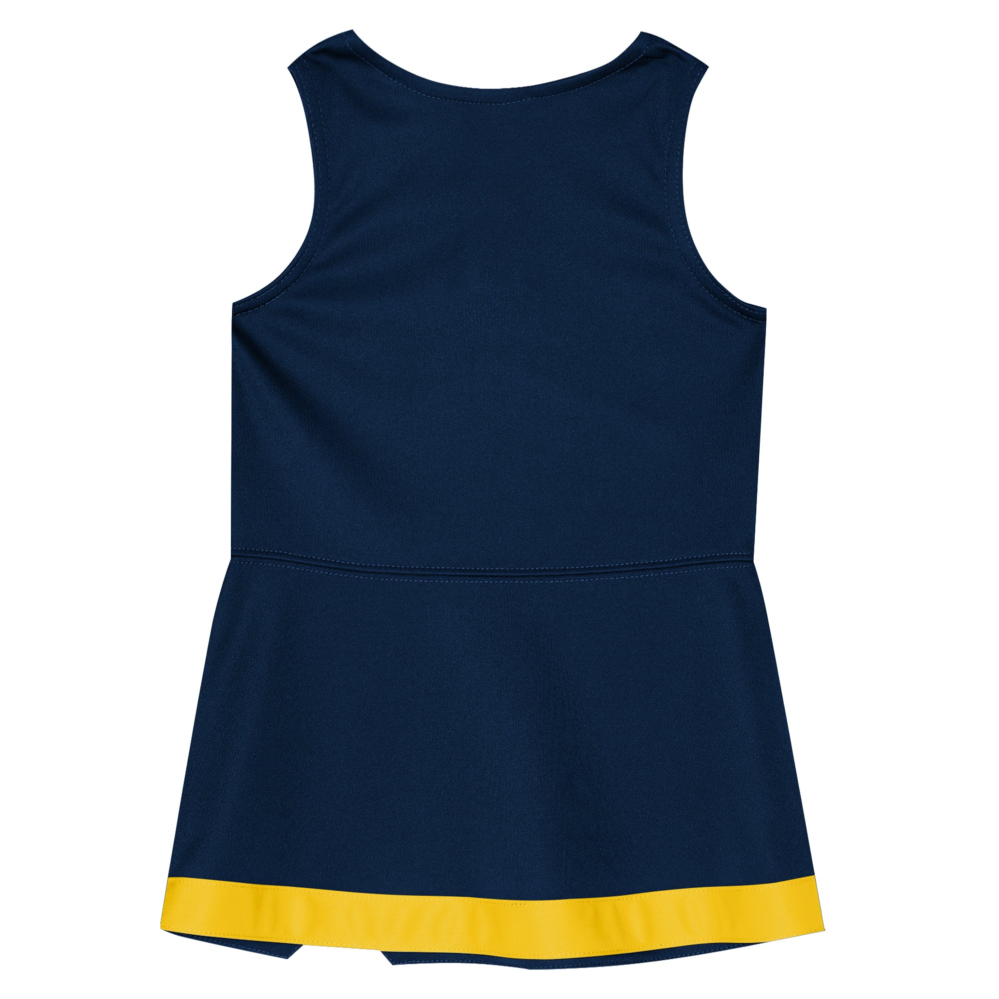 Girls Preschool Outerstuff Navy Michigan Wolverines Two-Piece Cheer Captain Jumper Dress & Bloomers Set