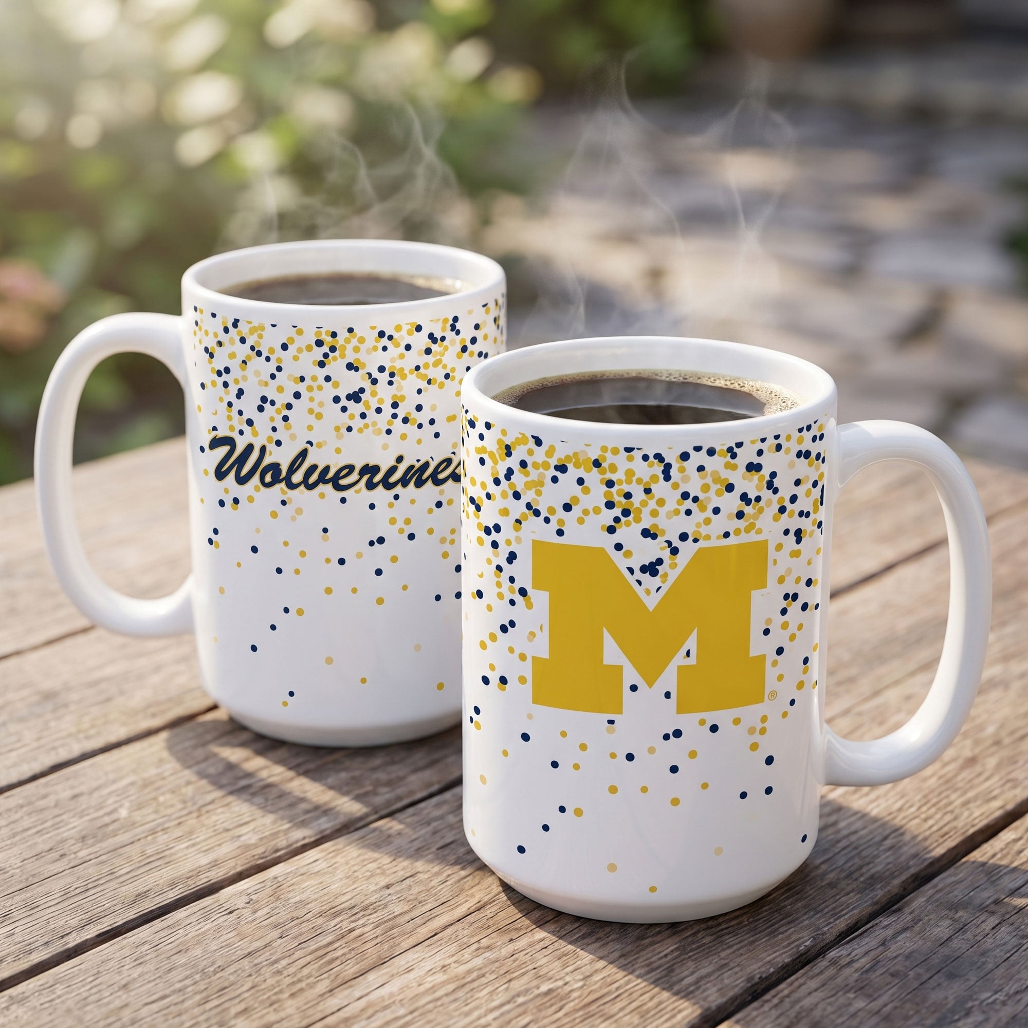 Mug à confettis des Wolverines d'Indigo Falls, Michigan - Lot de 2