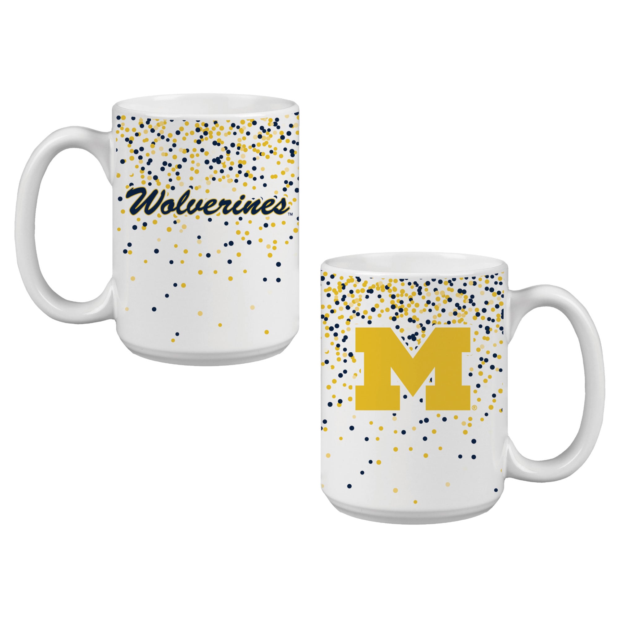 Mug à confettis des Wolverines d'Indigo Falls, Michigan - Lot de 2