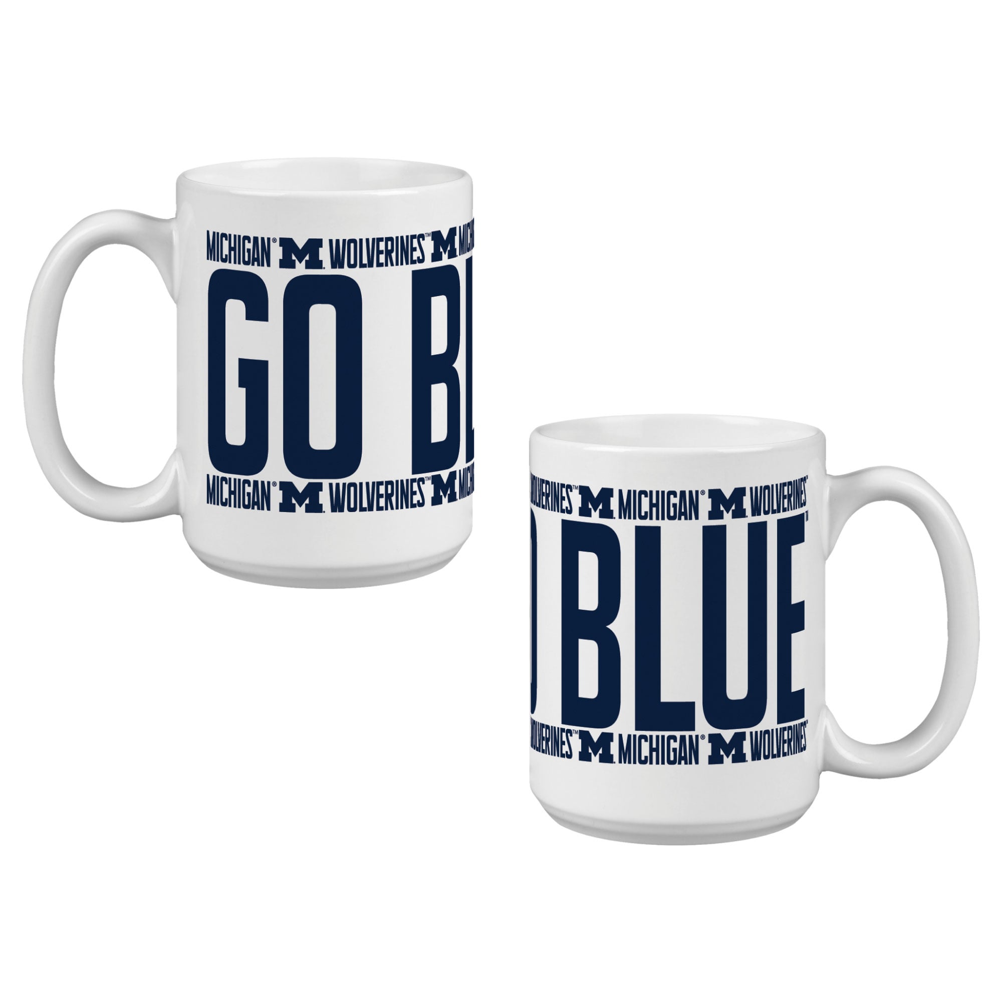 Mug surélevé des Wolverines d'Indigo Falls, Michigan - Lot de 2