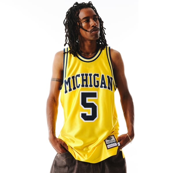 Maglietta Michigan #5 Rosa Jalen - Tuta Da Uomo, Nuova Con Etichette, Taglia Adulto