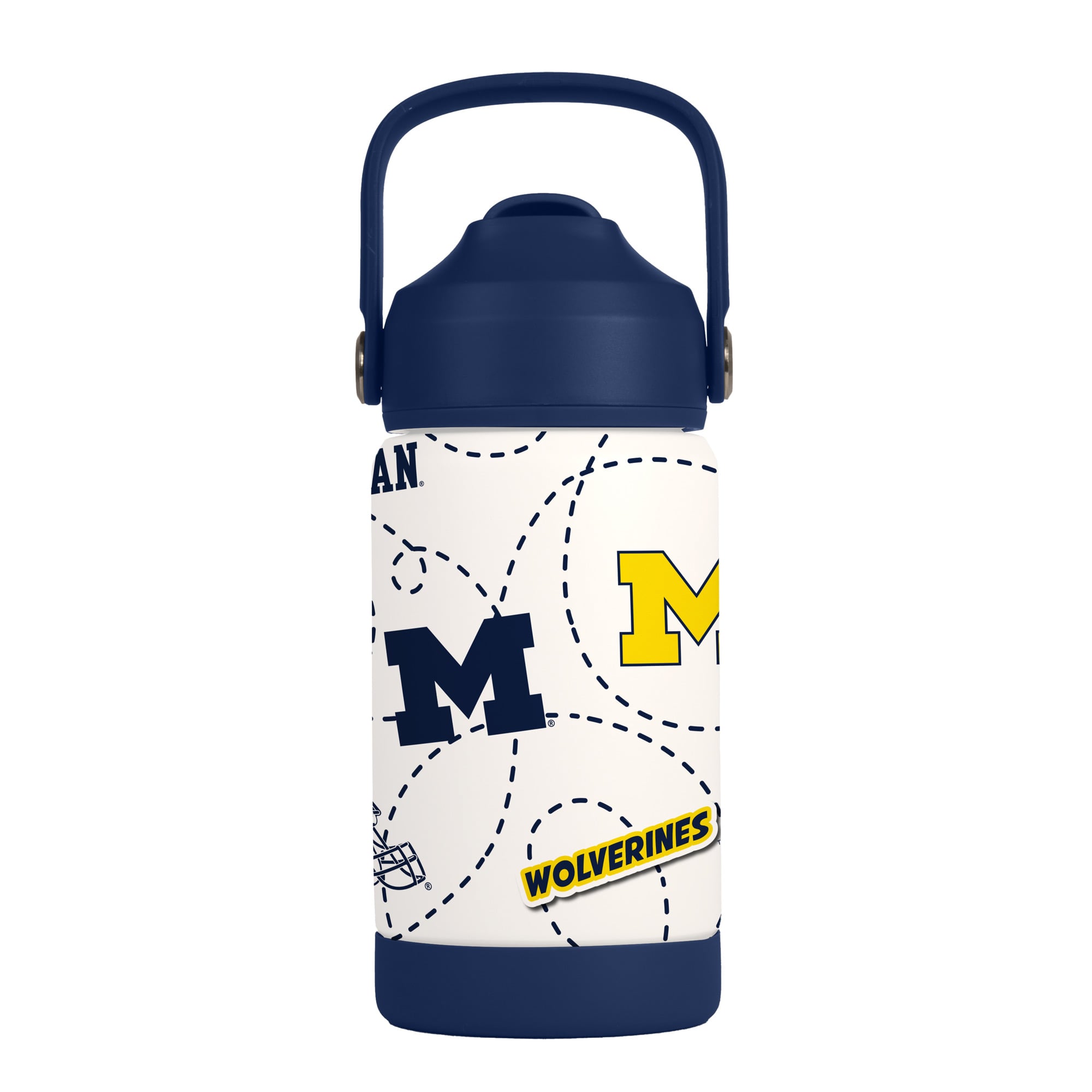 Bouteille de 35 cl des Wolverines du Michigan avec logo