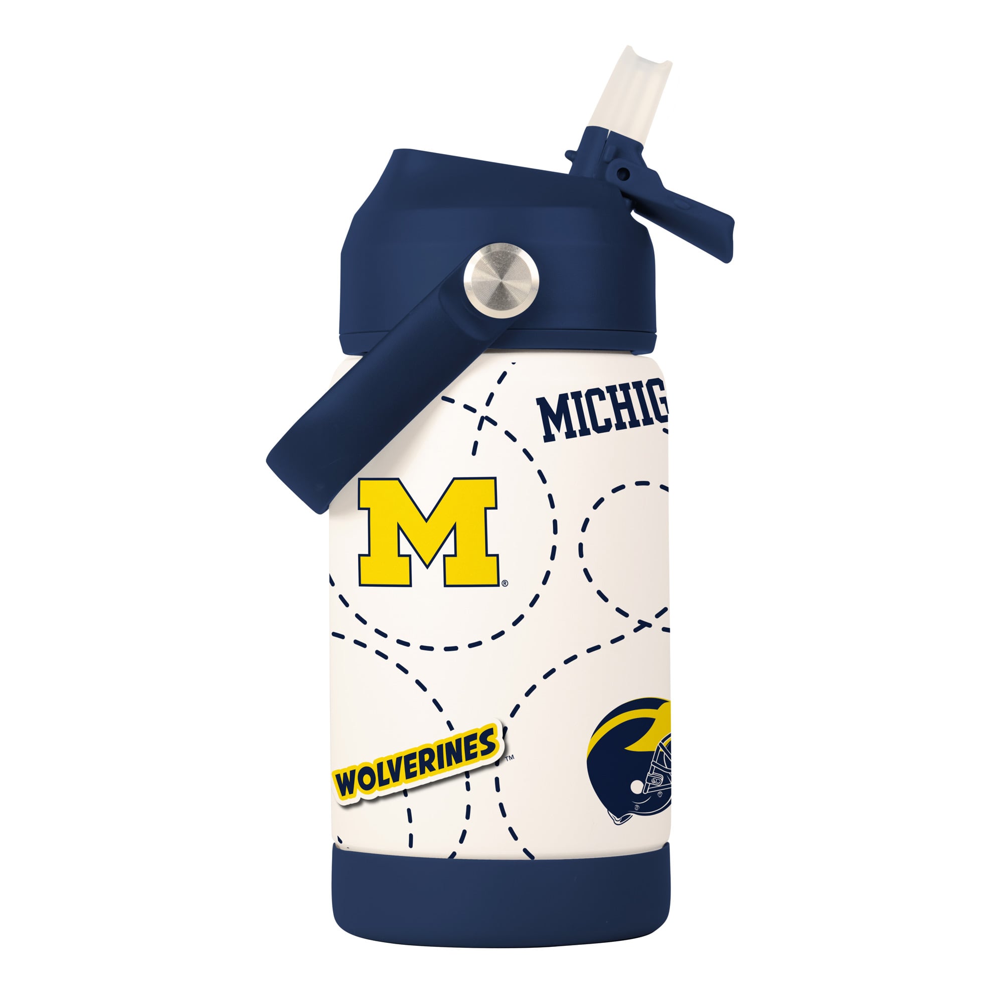 Bouteille de 35 cl des Wolverines du Michigan avec logo