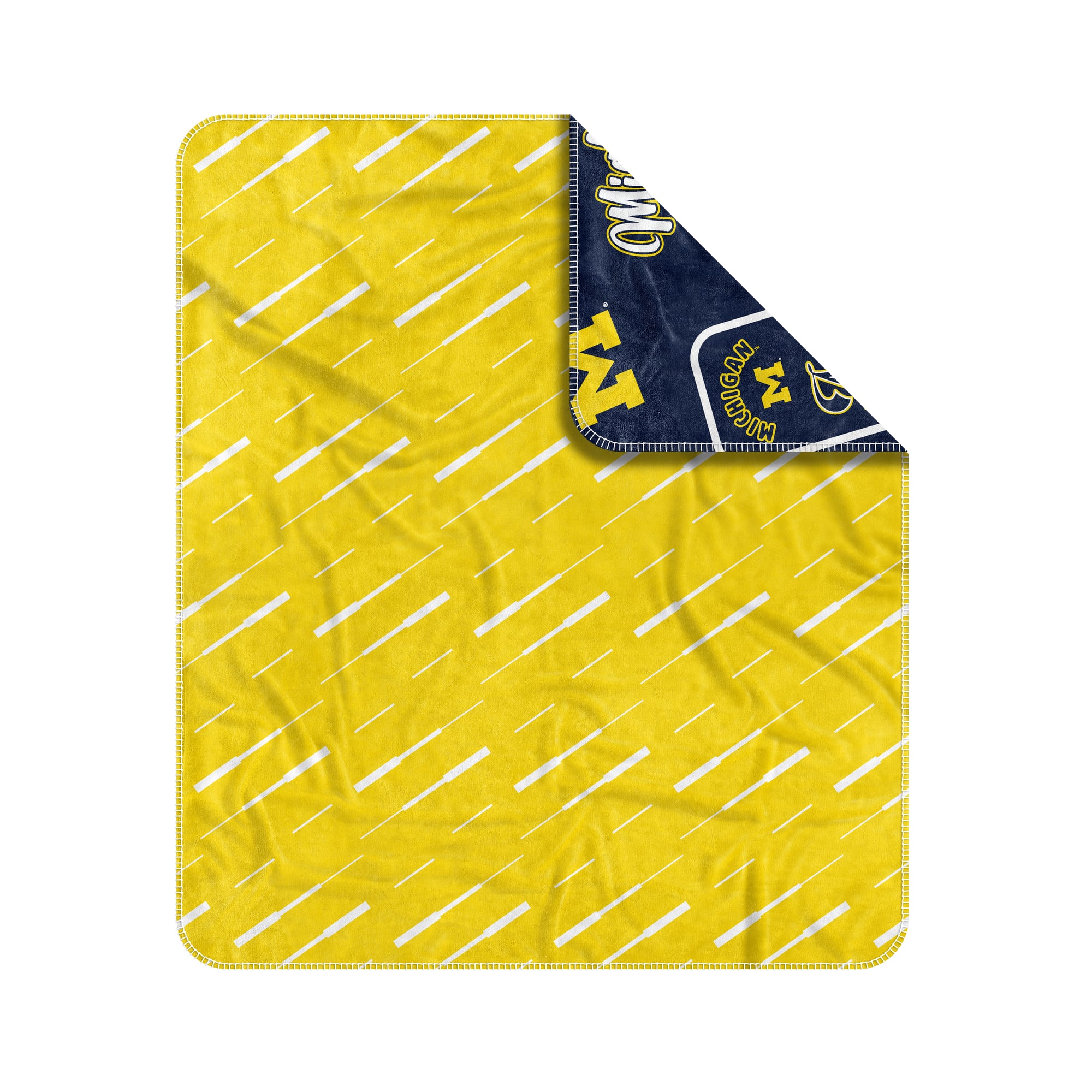 Couverture jetée Logo Brands Michigan Wolverines 50 po x 60 po Dream Weave